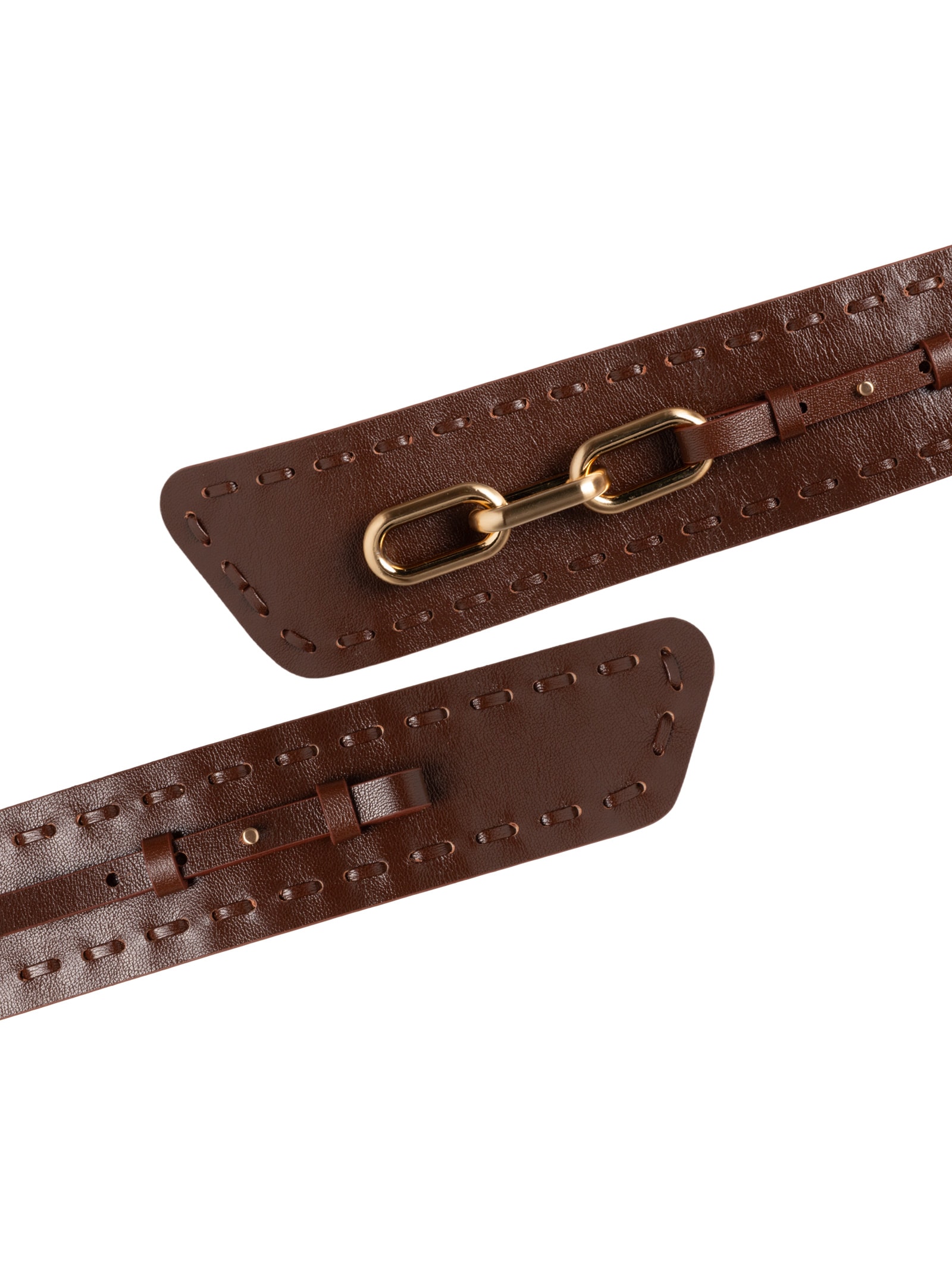 Cinto Feminino Mavie Couro Marrom Vicenza