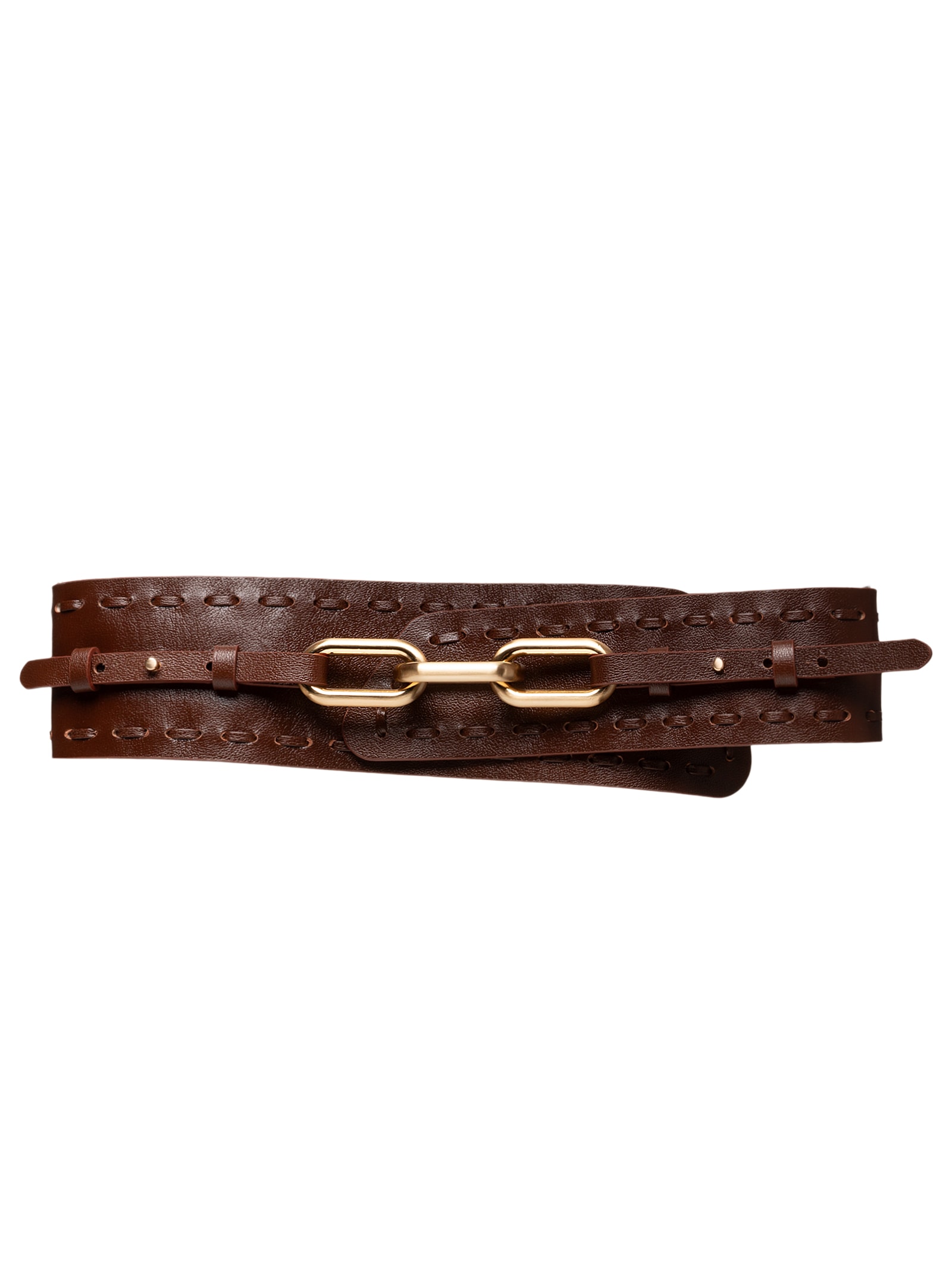 Cinto Feminino Mavie Couro Marrom Vicenza