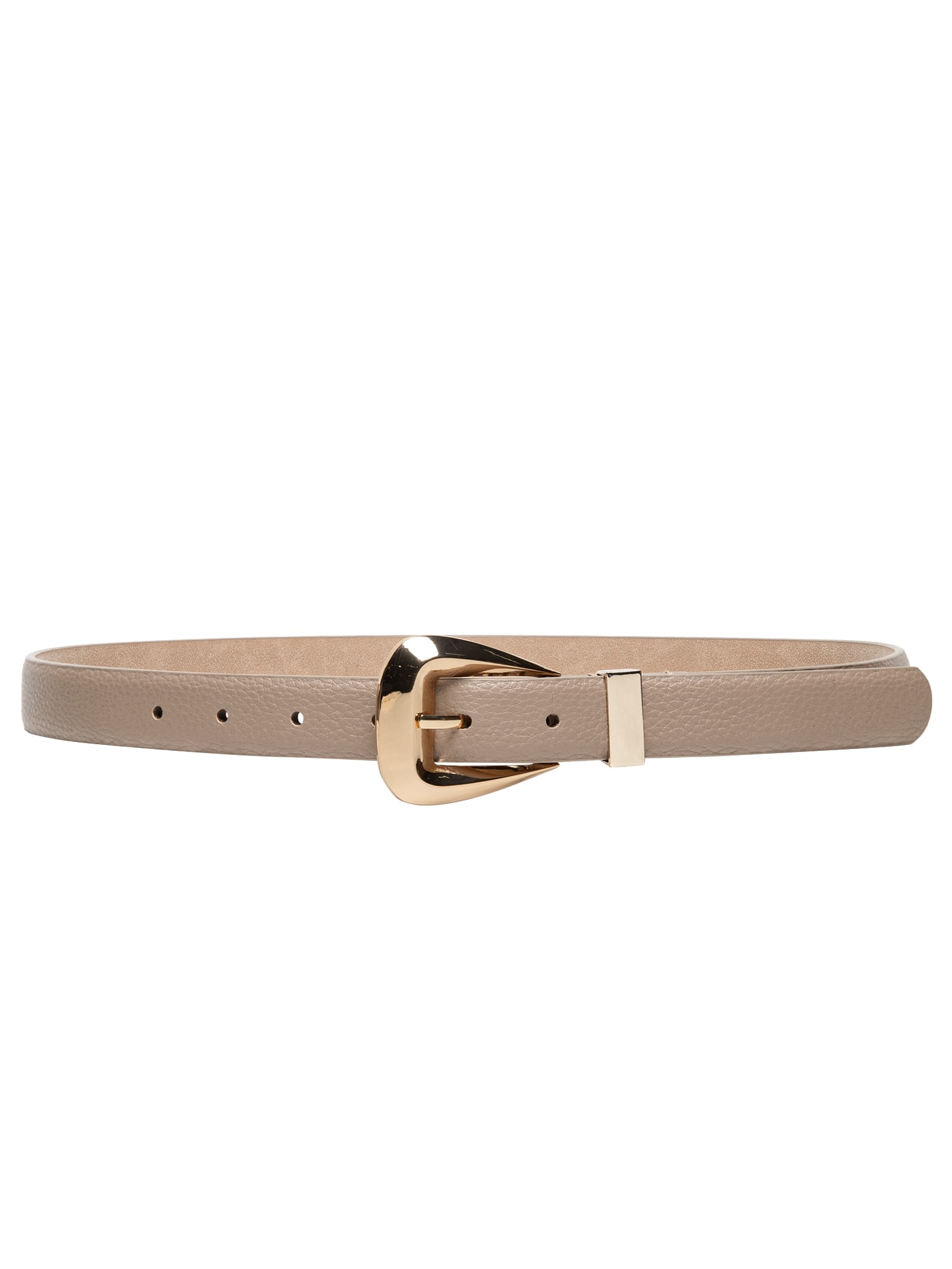 Cinto Feminino Médio Com Fivela Quadrada Bege Basiq