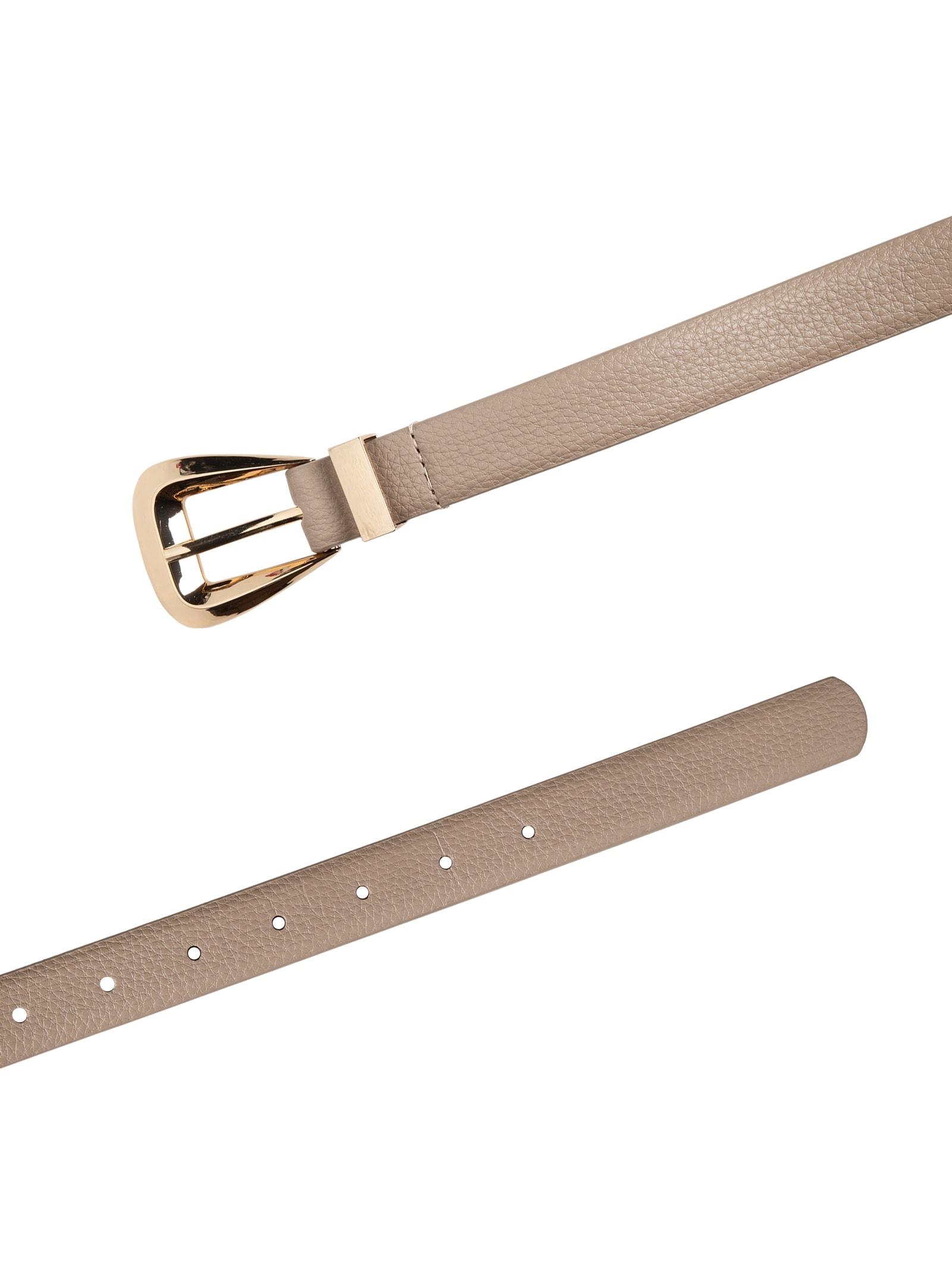 Cinto Feminino Médio Com Fivela Quadrada Bege Basiq