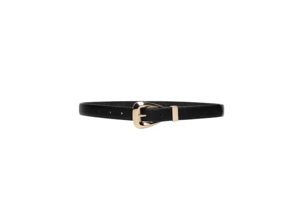 Cinto Feminino Médio Com Fivela Quadrada - Preto