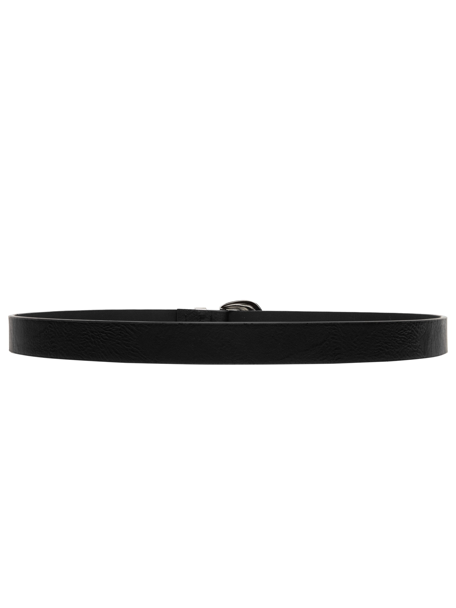 Cinto Feminino Médio Com Fivela Redonda Preto Basiq
