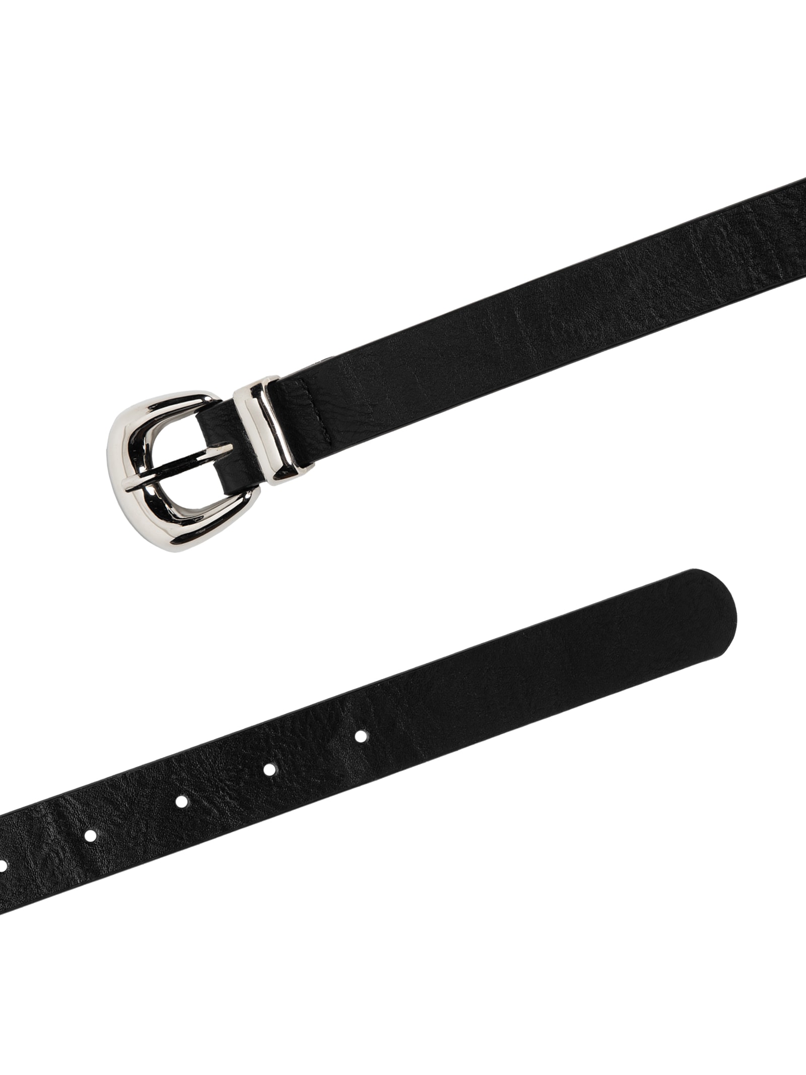 Cinto Feminino Médio Com Fivela Redonda Preto Basiq