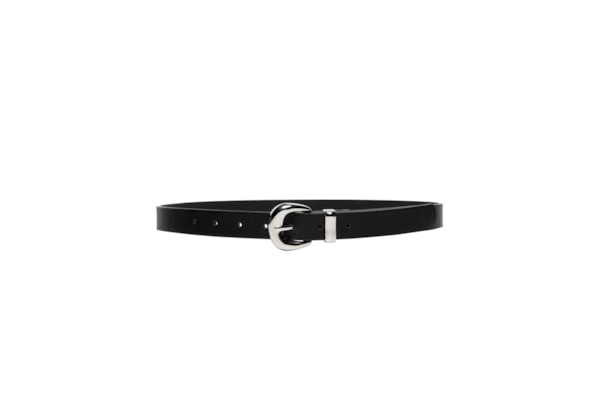 Cinto Feminino Médio Com Fivela Redonda - Preto
