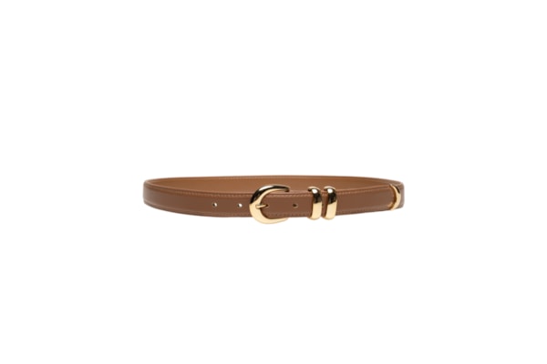 Cinto Feminino Médio Vegetal Ouro - Marrom