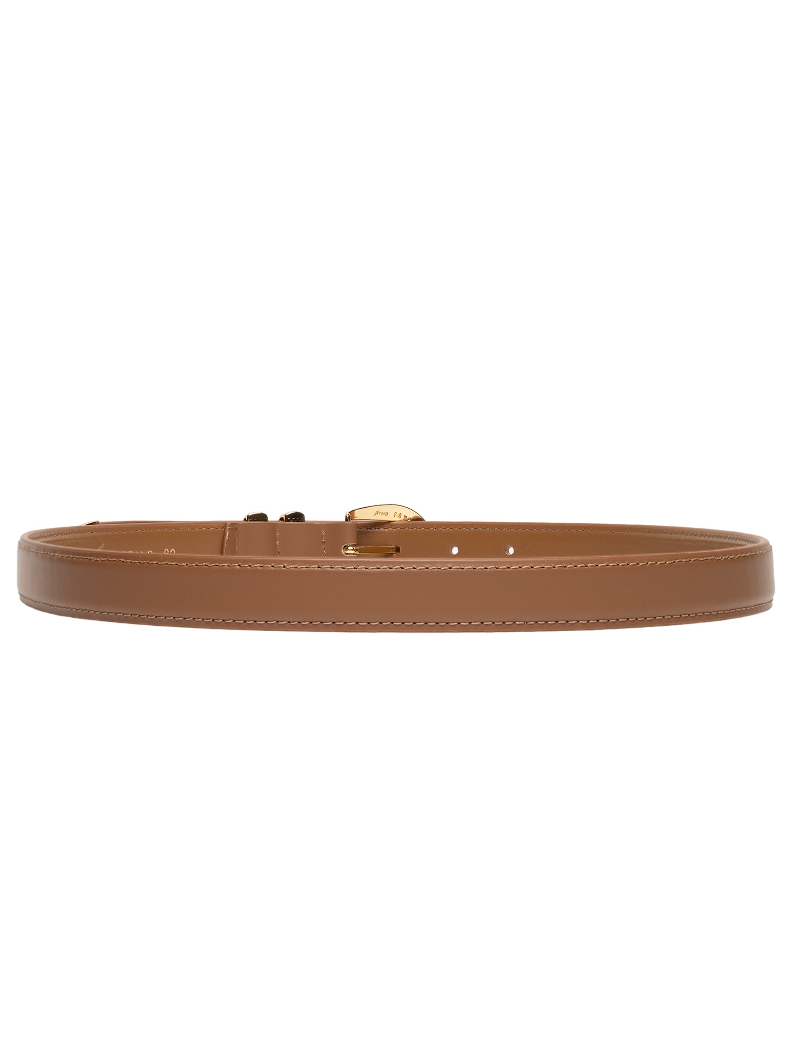 Cinto Feminino Médio Vegetal Ouro Marrom Carrano