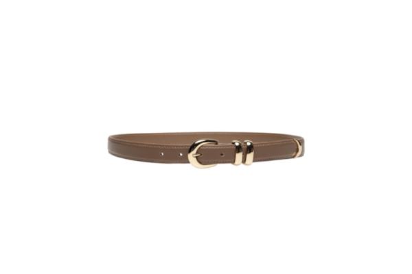Cinto Feminino Médio Vegetal Ouro - Marrom