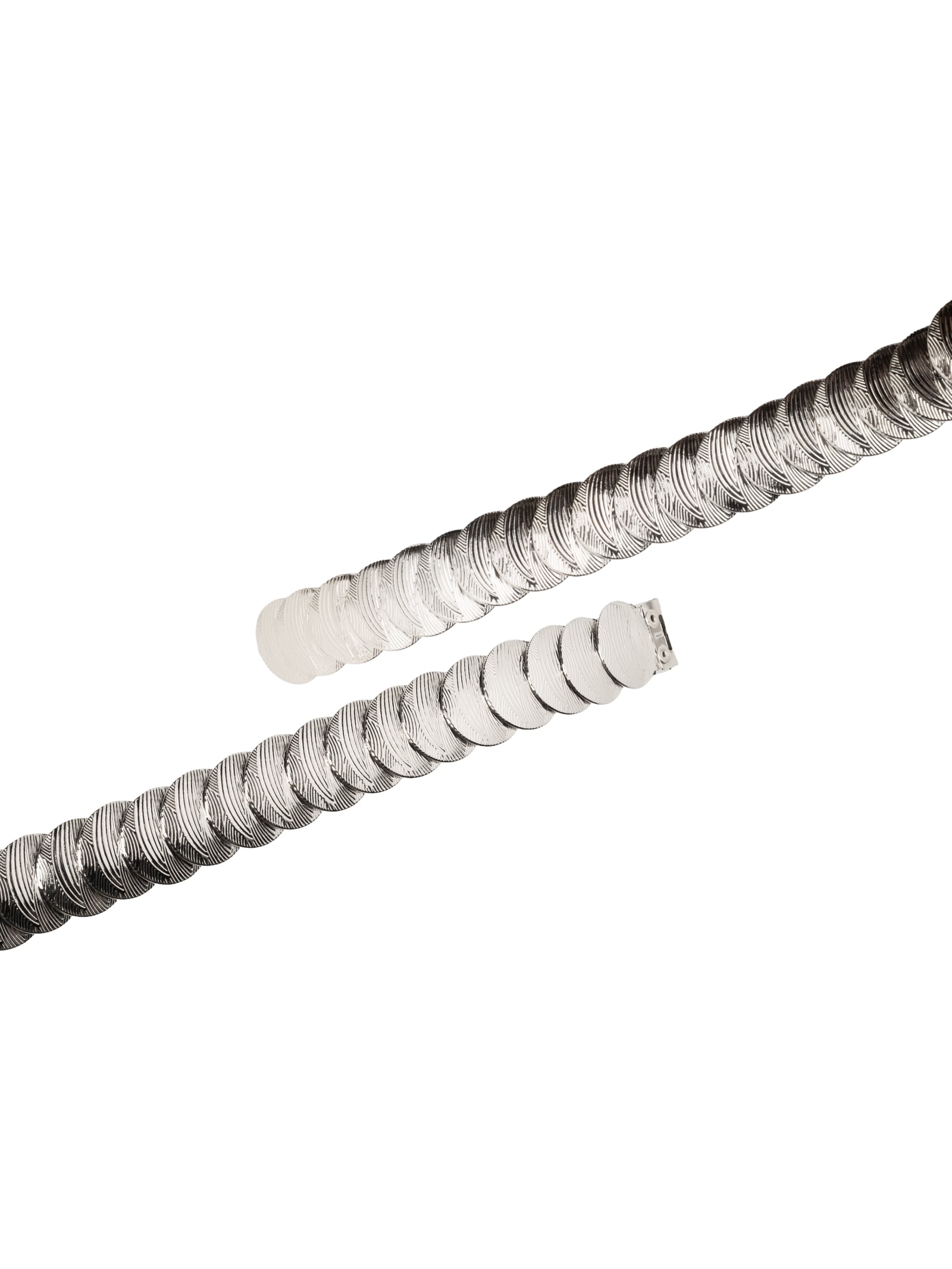 Cinto Feminino Moeda Prateado Market 33