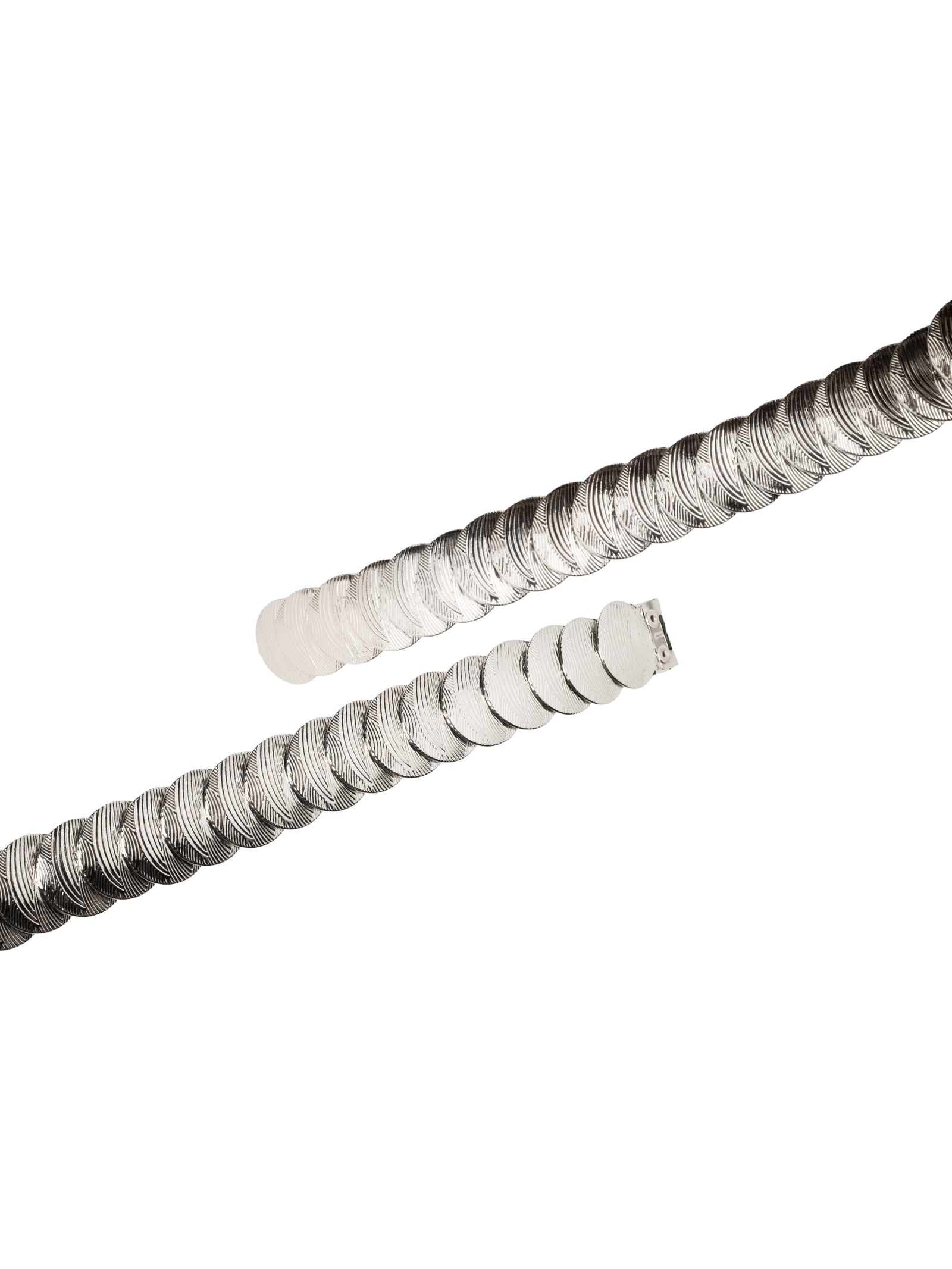 Cinto Feminino Moeda Prateado Market 33