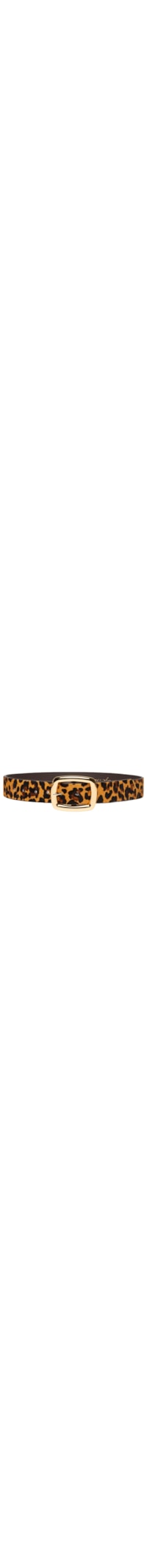 Cinto Feminino Onça Caramelo Enfeites Ouro - Animal Print