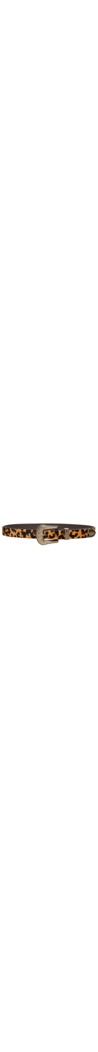 Cinto Feminino Onça Print Caramelo Enfeites Ouro Velho Claro - Animal Print