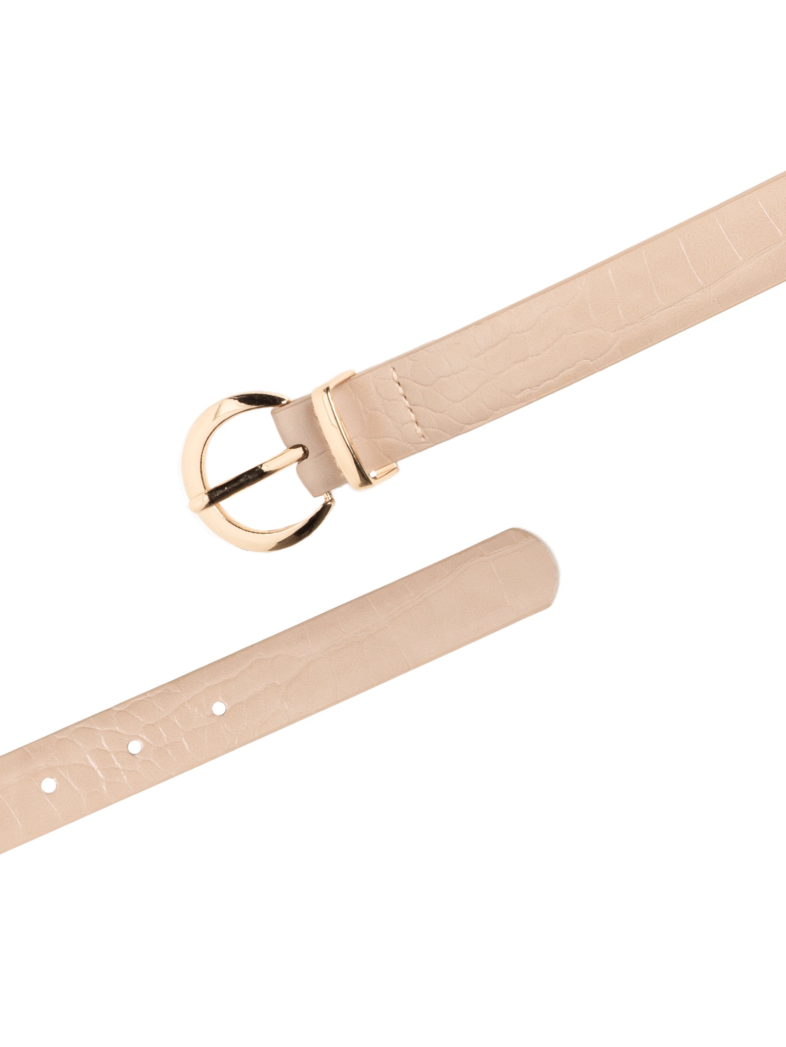 Cinto Feminino Texturizado Bege Basiq