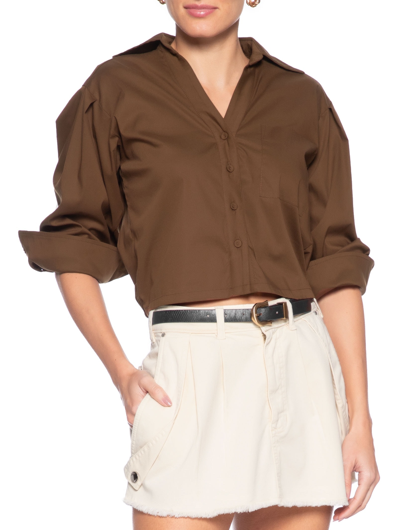 Cinto Feminino Texturizado Em Couro Preto Market 33