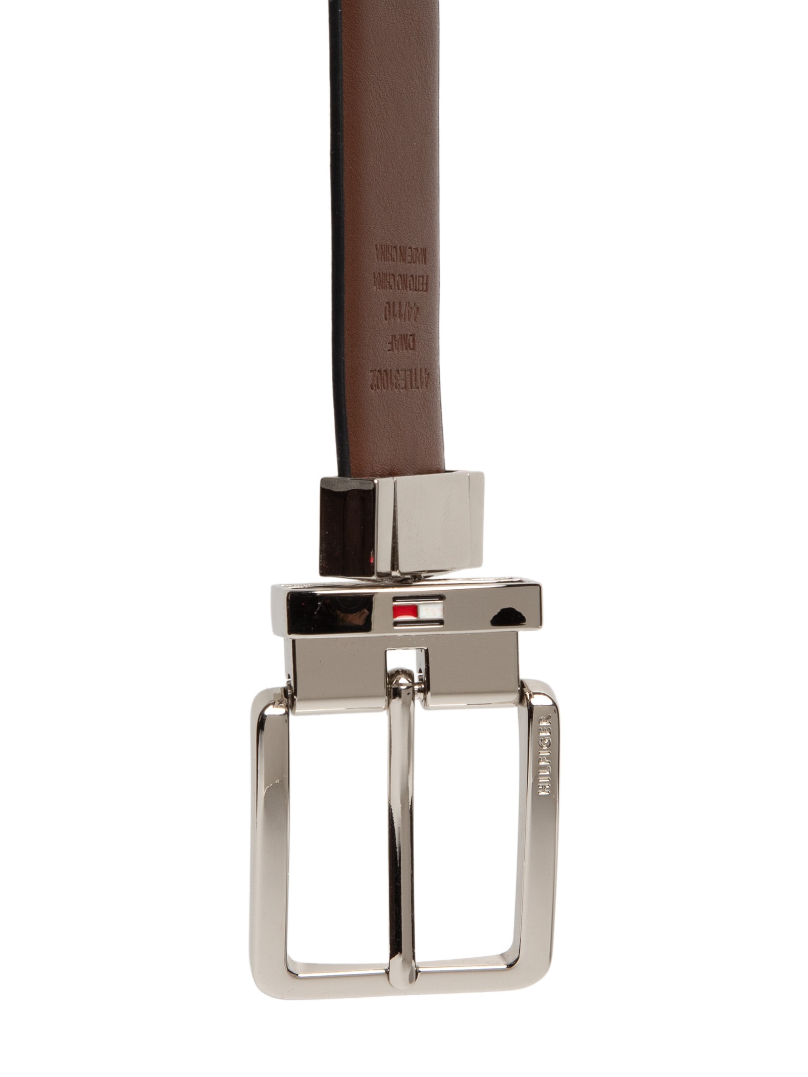 Cinto Masculino 4-em-1 Reversível Boxed em Couro Preto Tommy Hilfiger