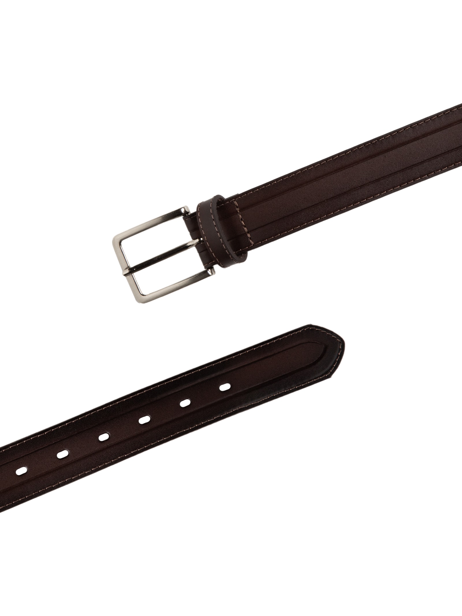 Cinto Masculino Casual Couro Legítimo Marrom '2 Essential