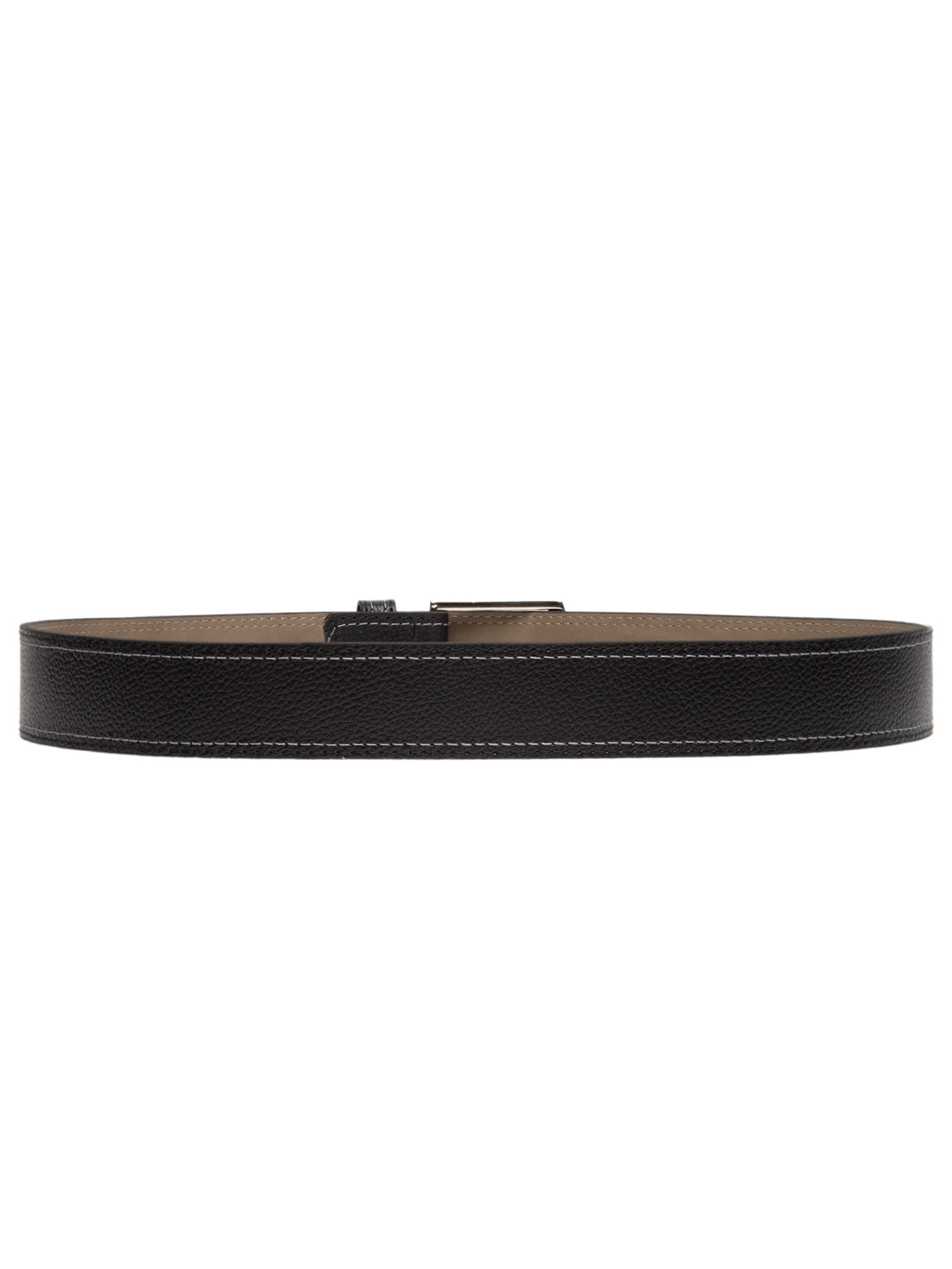 Cinto Masculino Casual Couro Legítimo Preto '2 Essential