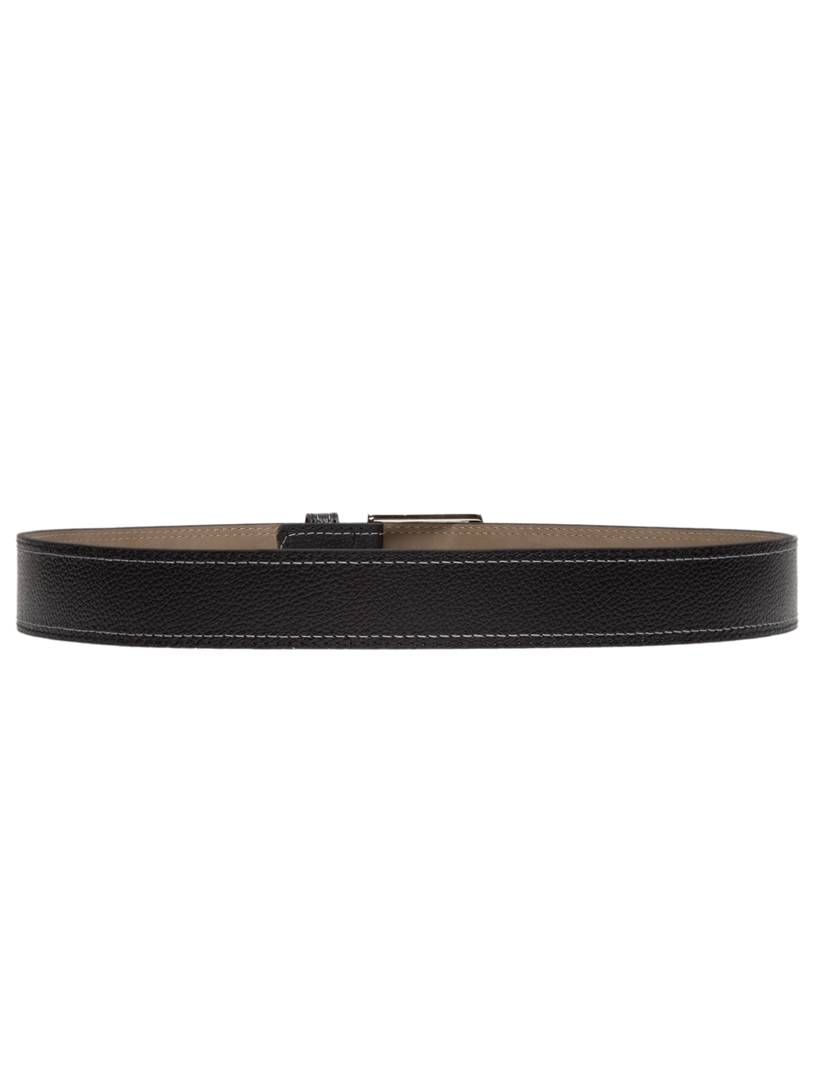 Cinto Masculino Casual Couro Legítimo Preto '2 Essential