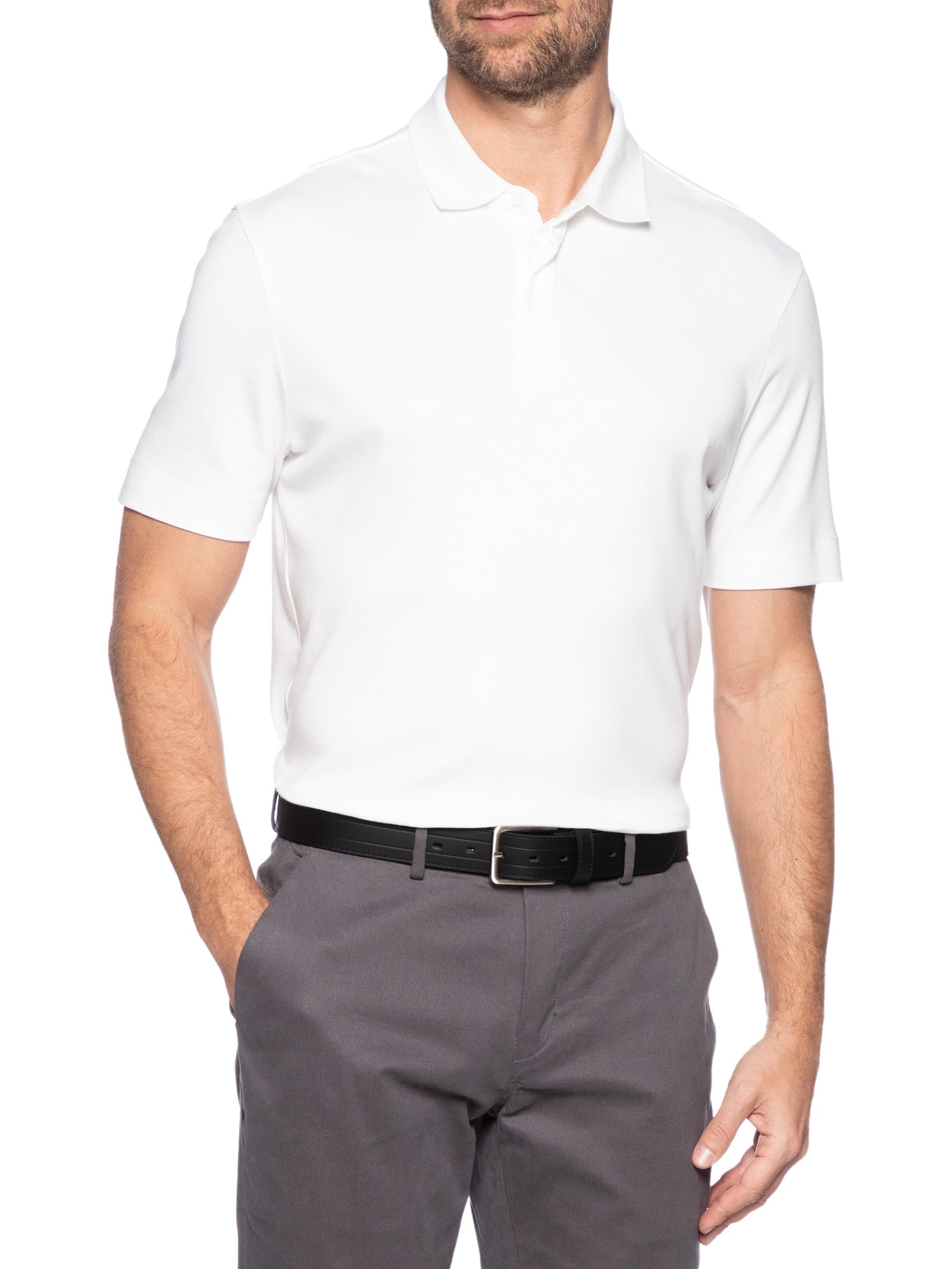 Cinto Masculino Casual Couro Legítimo Preto '2 Essential