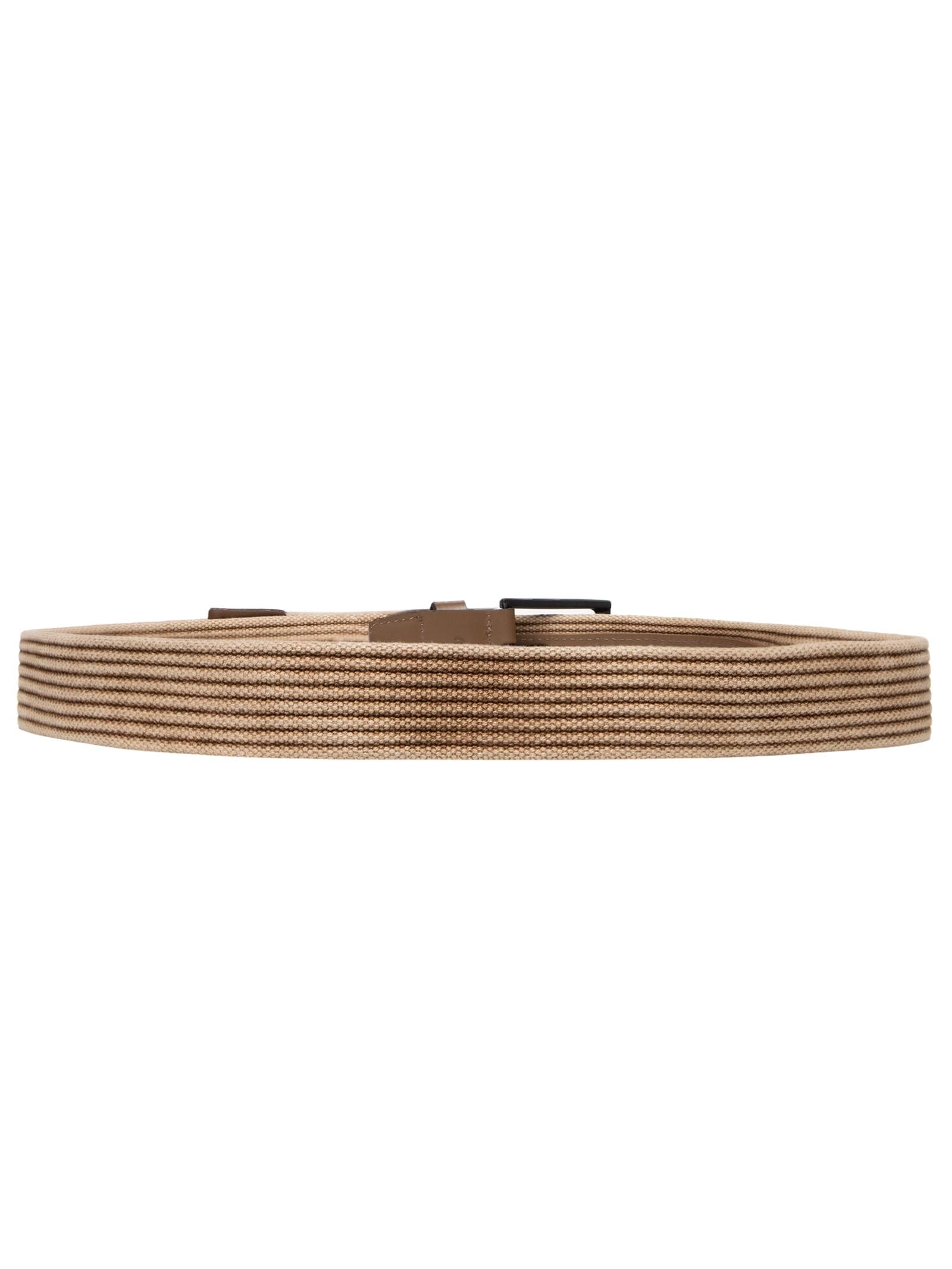 Cinto Masculino Casual Em Cadarço Com Detalhe Em Couro Bege '2 Essential