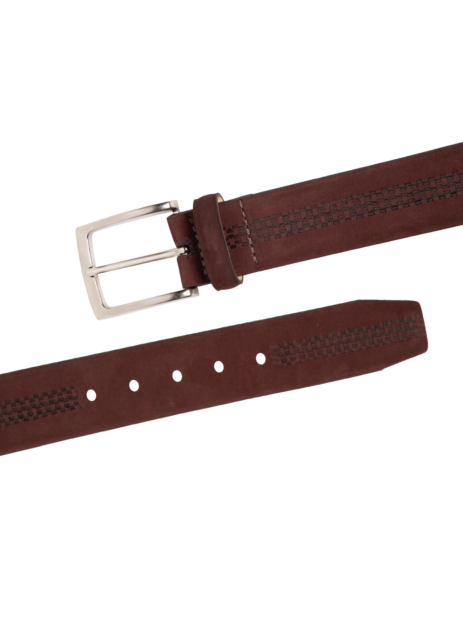 Cinto Masculino Casual Em Camurça Marrom '2 Essential