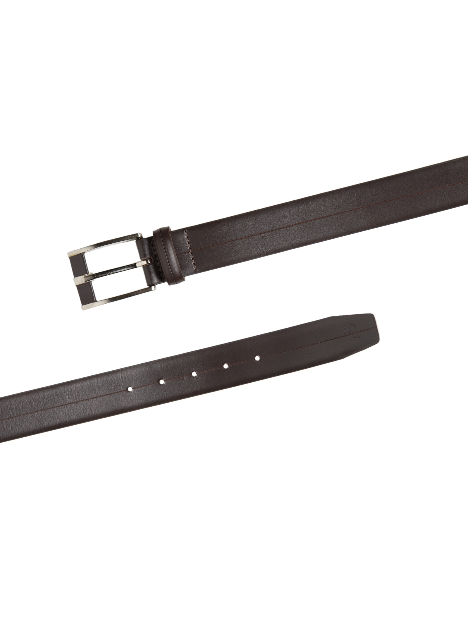 Cinto Masculino Casual Em Couro Legítimo Marrom '2 Essential