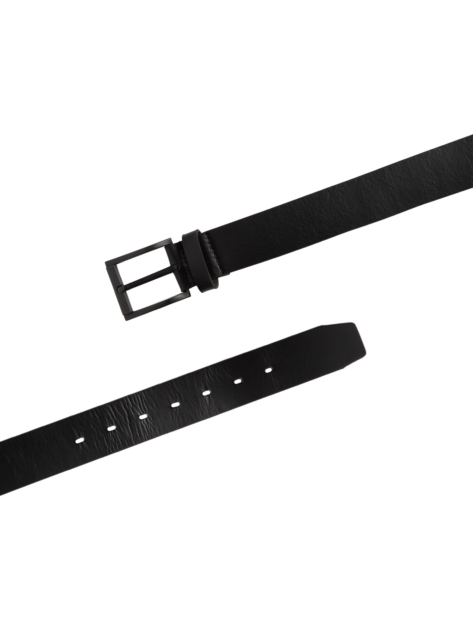 Cinto Masculino Casual Em Couro Legítimo Preto '2 Essential