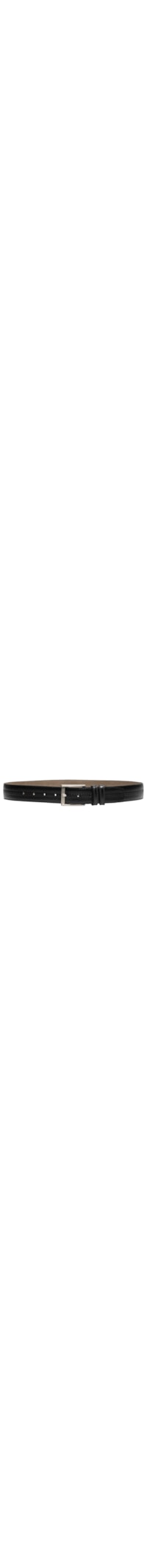 Cinto Masculino Casual Em Couro Legítimo - Preto