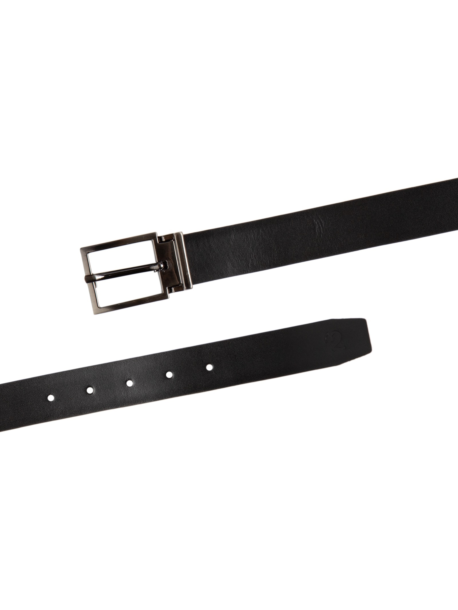 Cinto Masculino Casual Em Couro Legítimo Reversível Preto '2 Essential