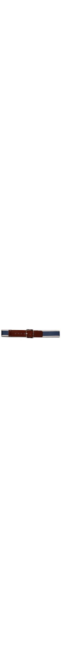 Cinto Masculino Casual Em Tecido Com Fivela Em Couro – Azul
