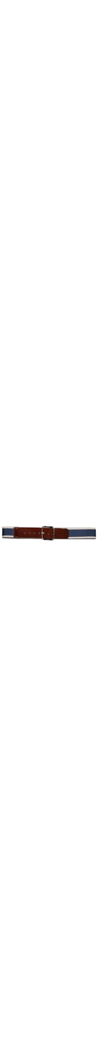 Cinto Masculino Casual Em Tecido Com Fivela Em Couro – Azul