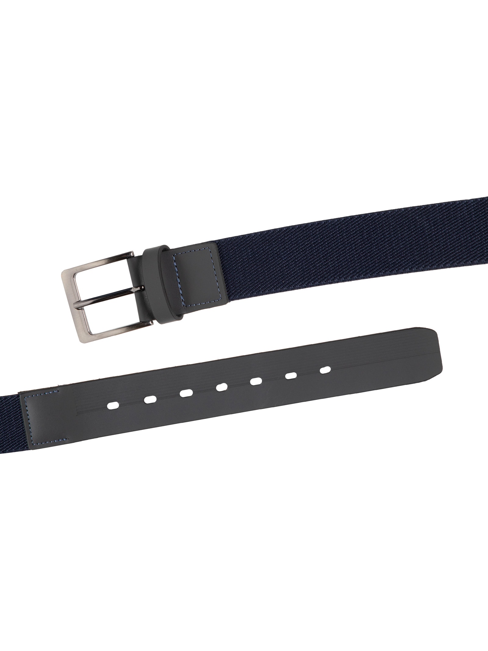 Cinto Masculino Com Textura Em Couro Legítimo Azul '2 Essential