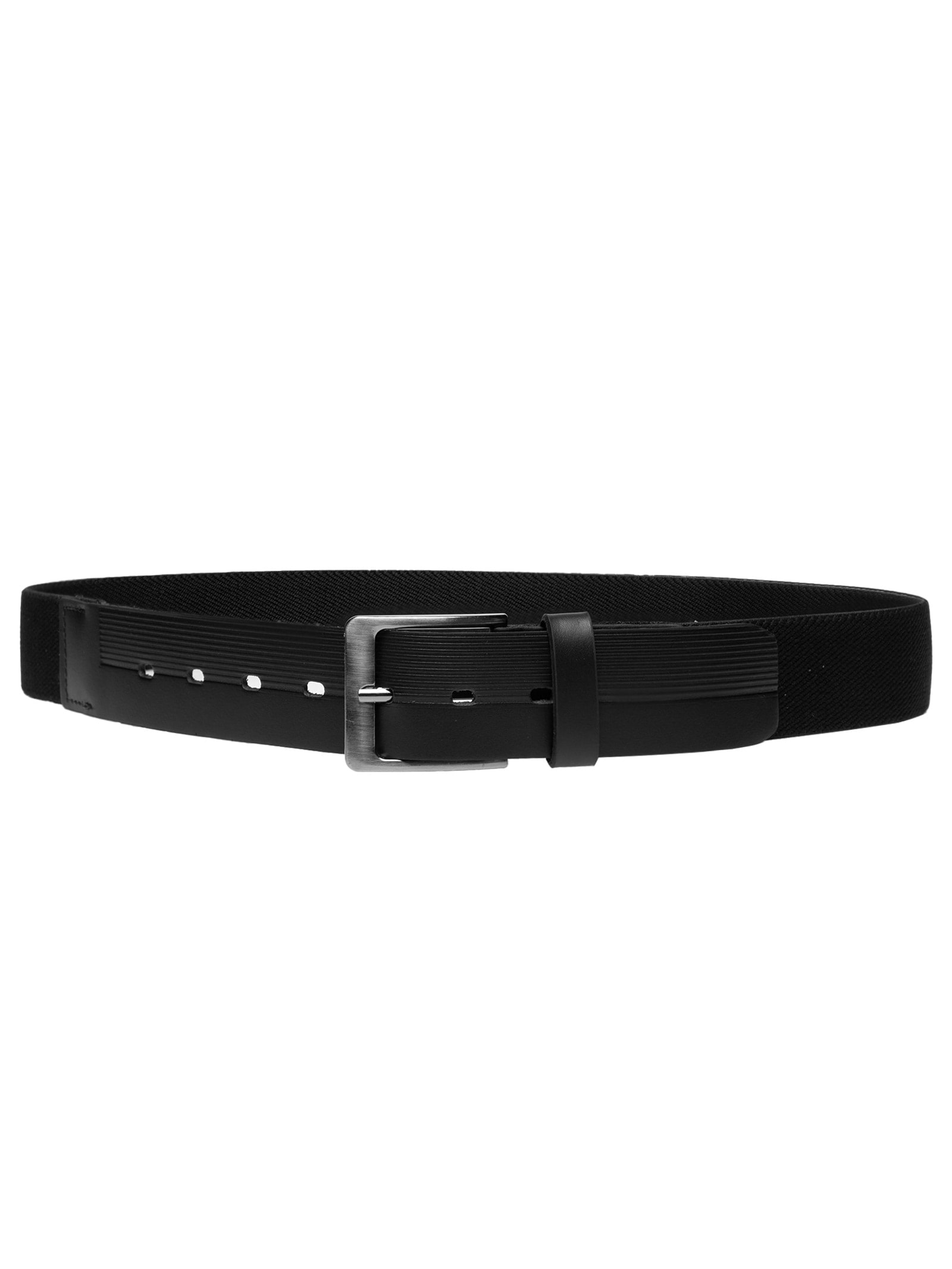 Cinto Masculino Com Textura Em Couro Legítimo Preto '2 Essential