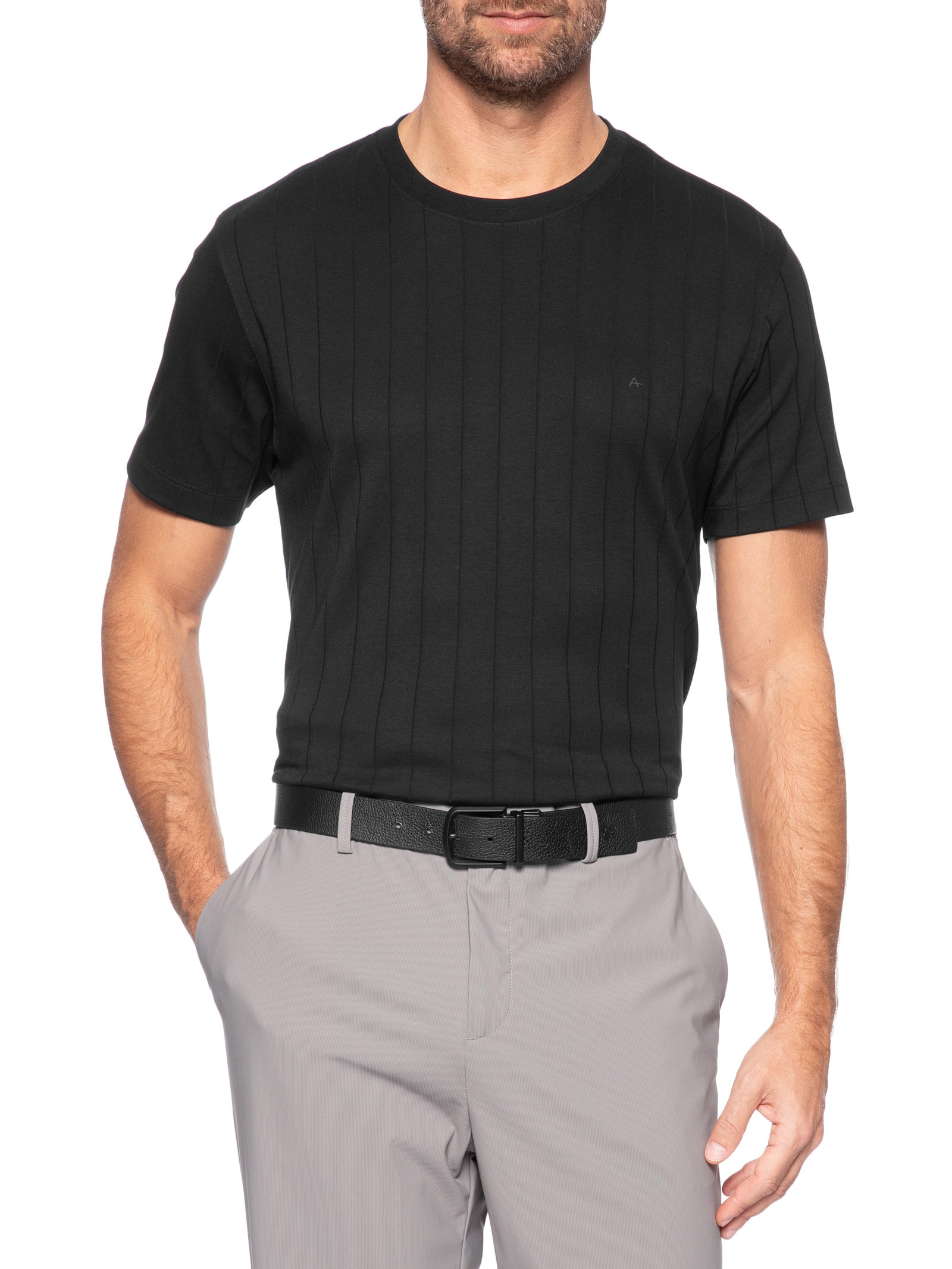 Cinto Masculino Dupla Face Couro Floater Marrom Aramis