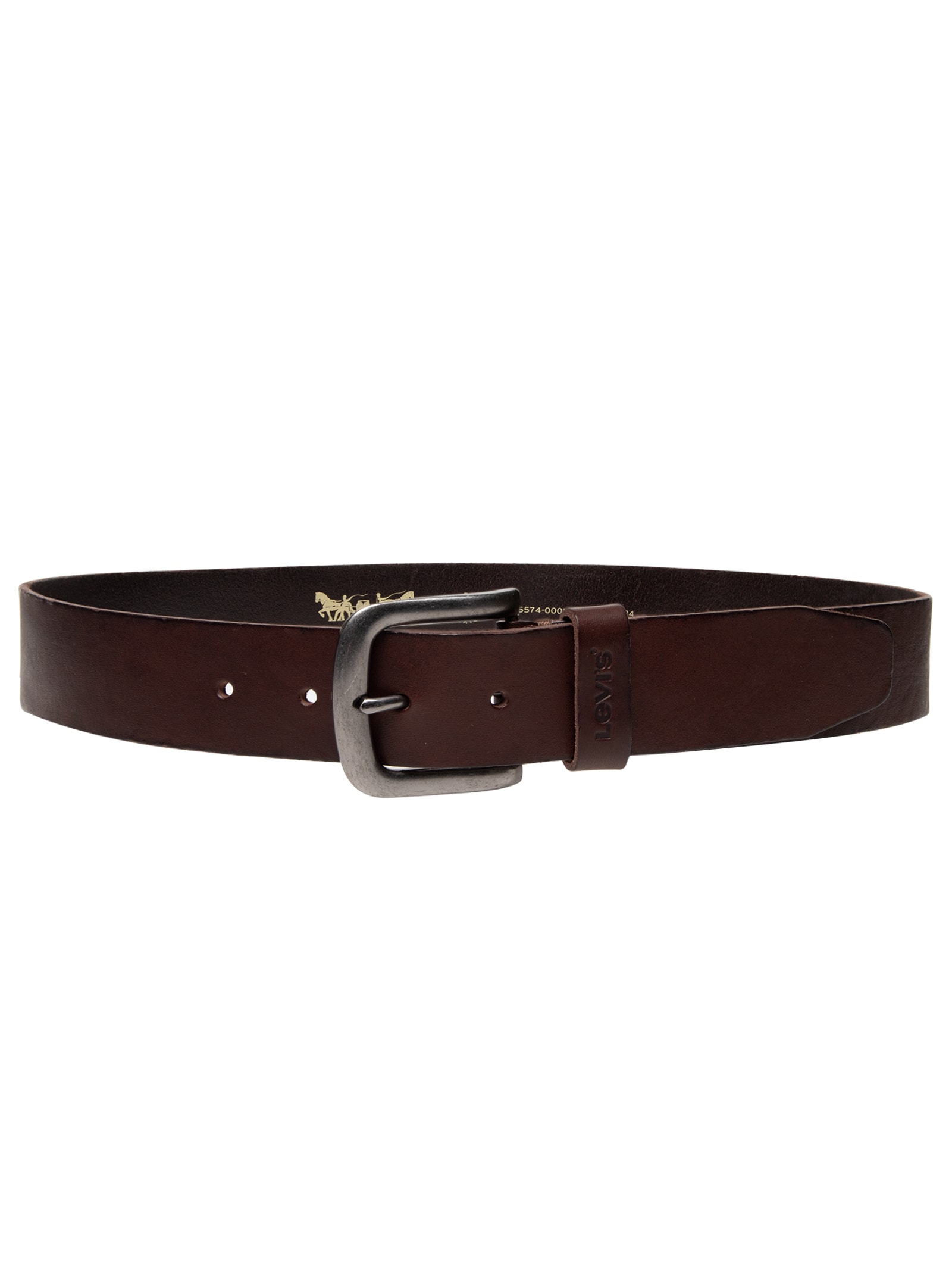 Cinto Masculino Icon Com Acabamento Tumbled Marrom Levi's