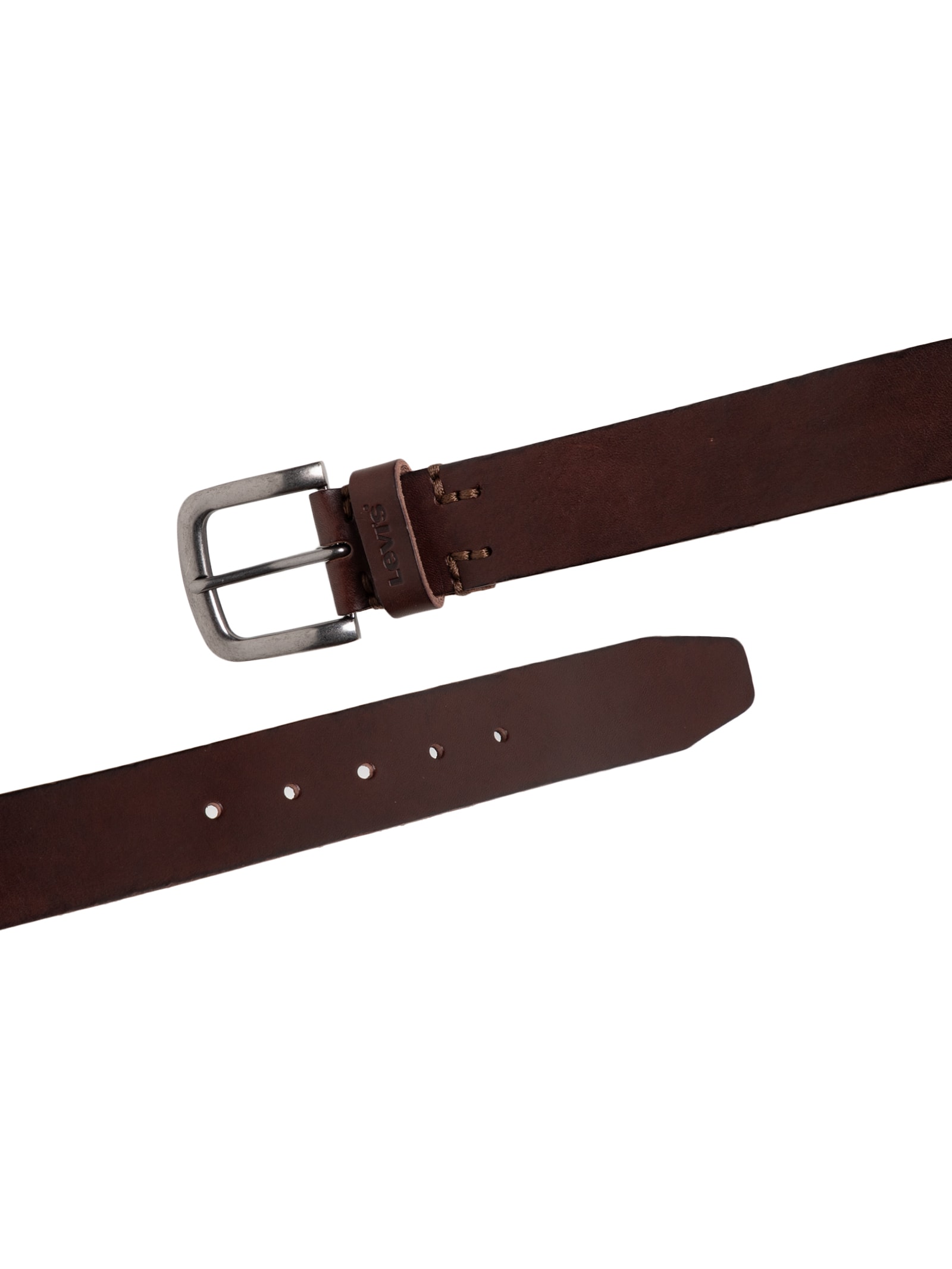 Cinto Masculino Icon Com Acabamento Tumbled Marrom Levi's