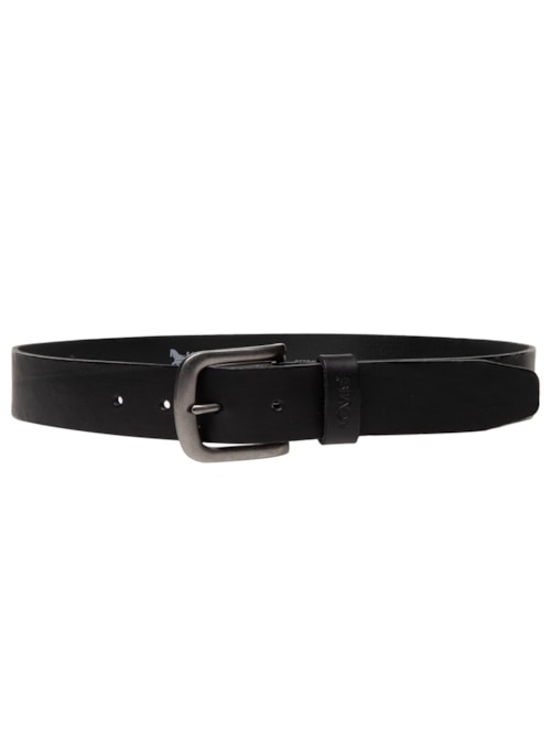 Cinto Masculino Icon Com Acabamento Tumbled – Preto