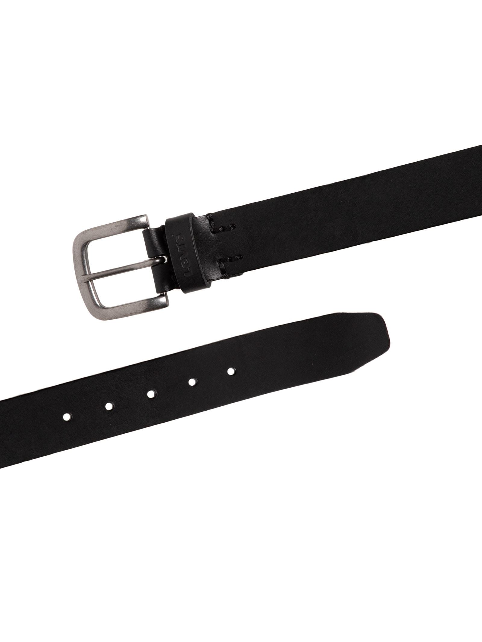 Cinto Masculino Icon Com Acabamento Tumbled Preto Levi's