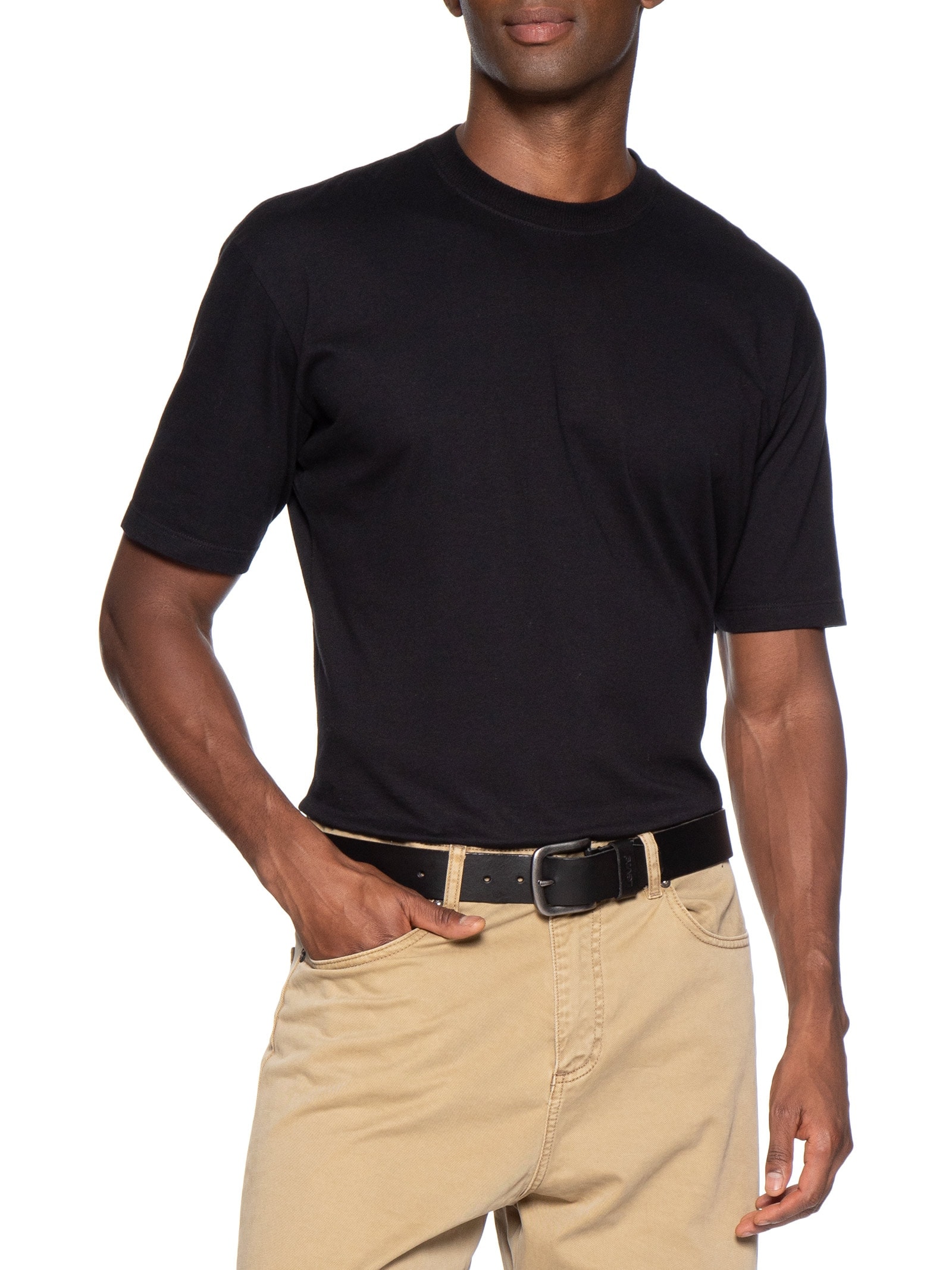 Cinto Masculino Icon Com Acabamento Tumbled Preto Levi's