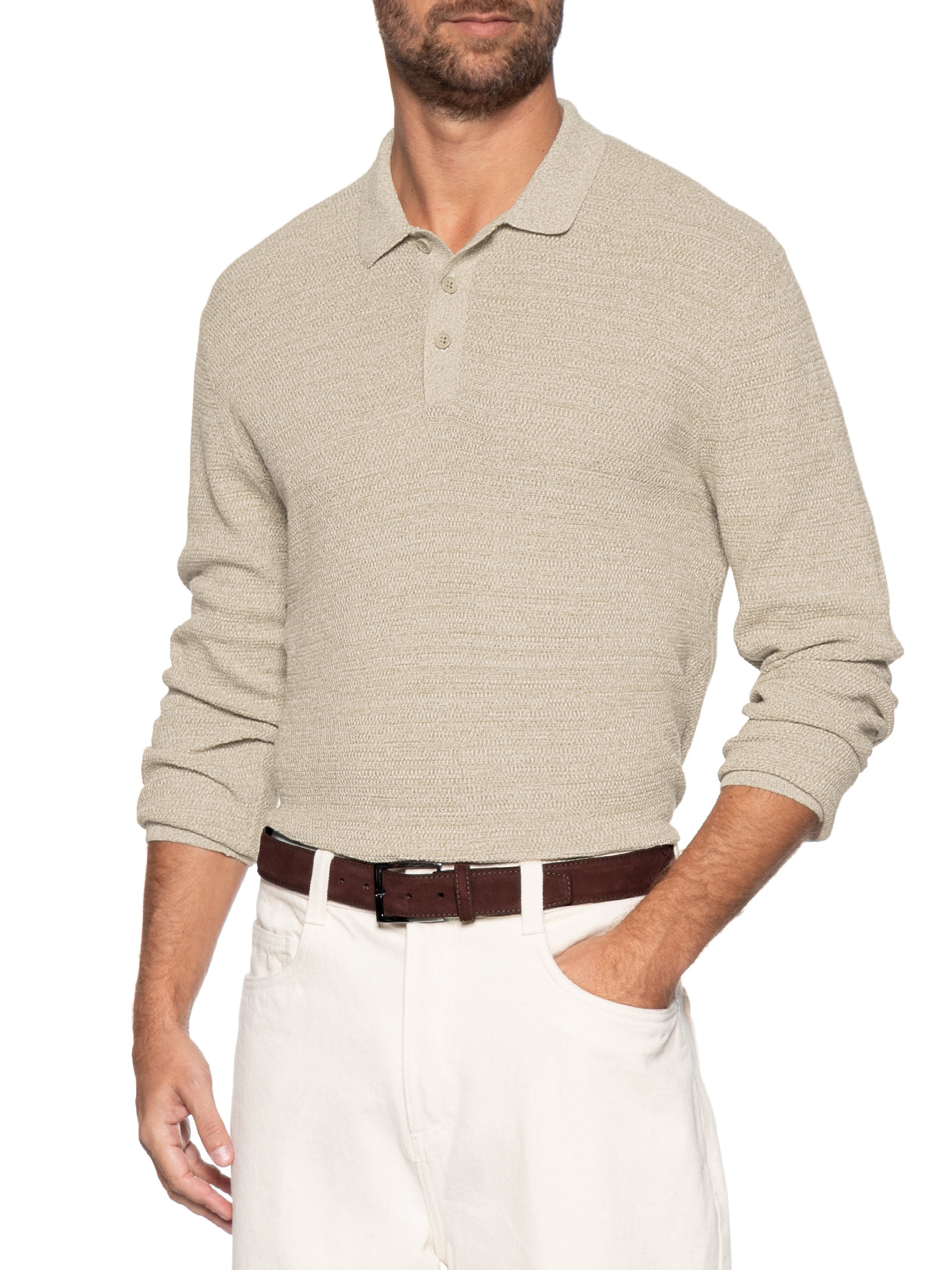 Cinto Masculino Social em Camurça Marrom '2 Essential