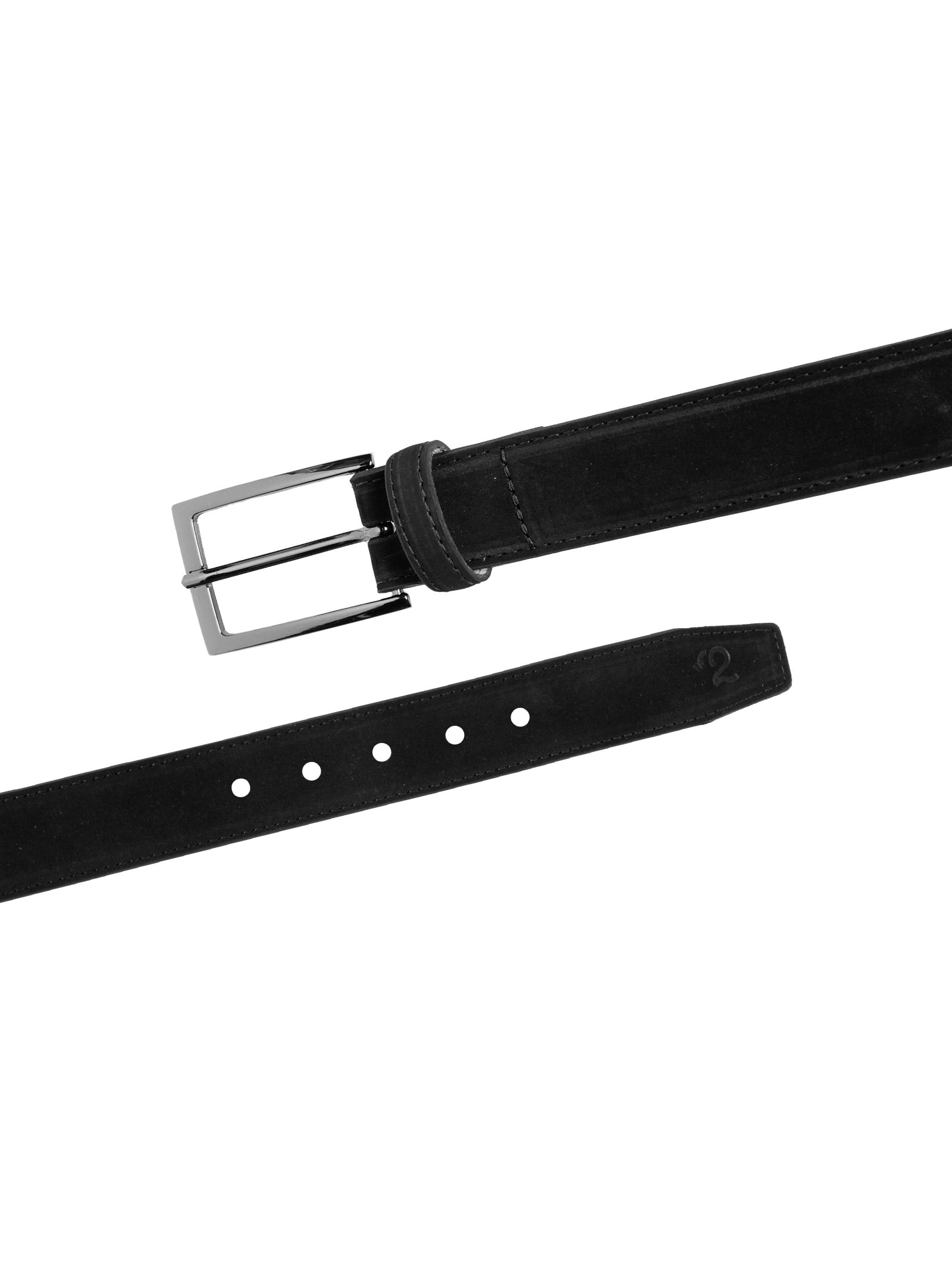 Cinto Masculino Social Em Camurça Preto '2 Essential