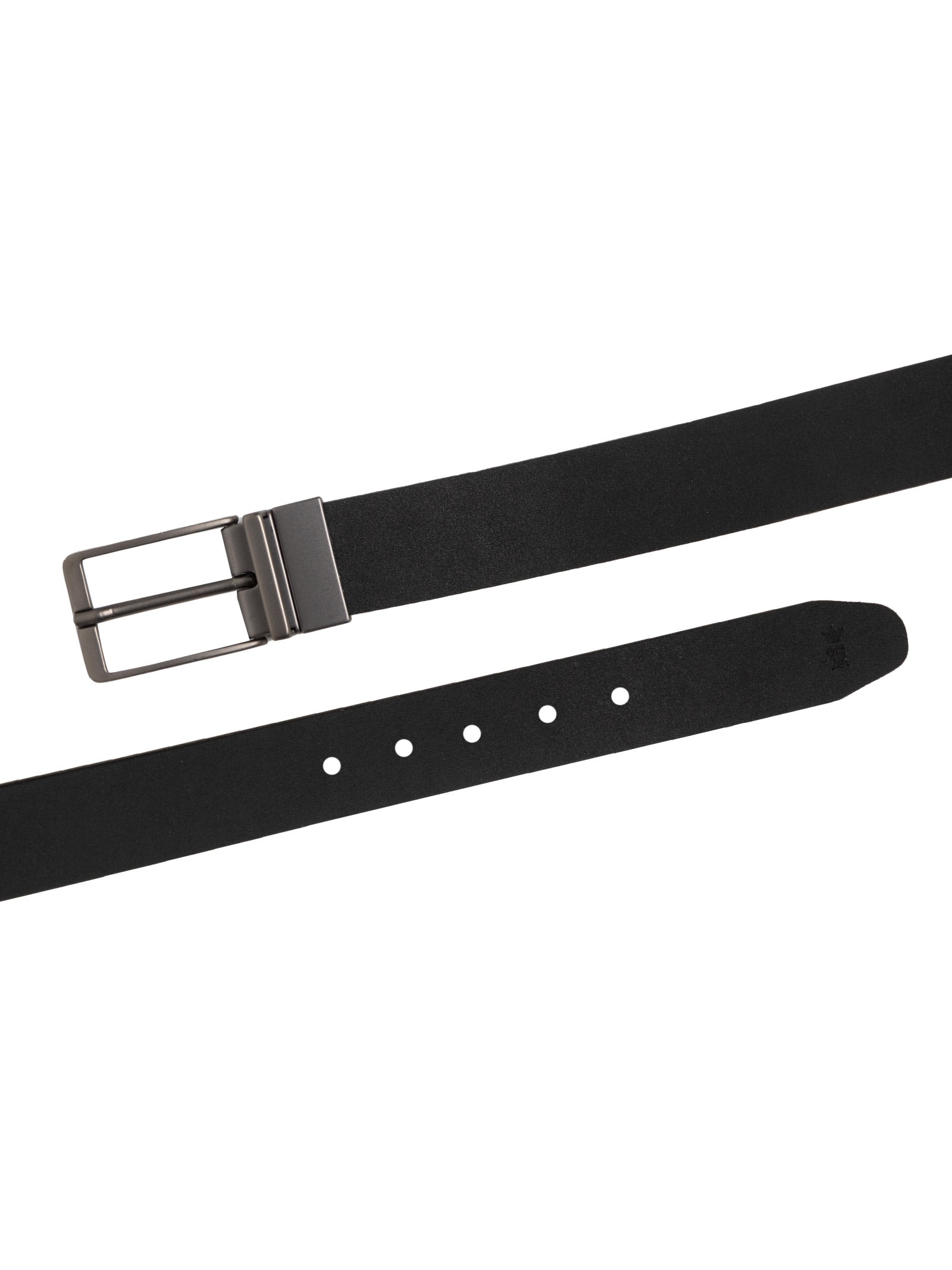 Cinto Masculino Social em Couro Dupla Face Preto Sergio K