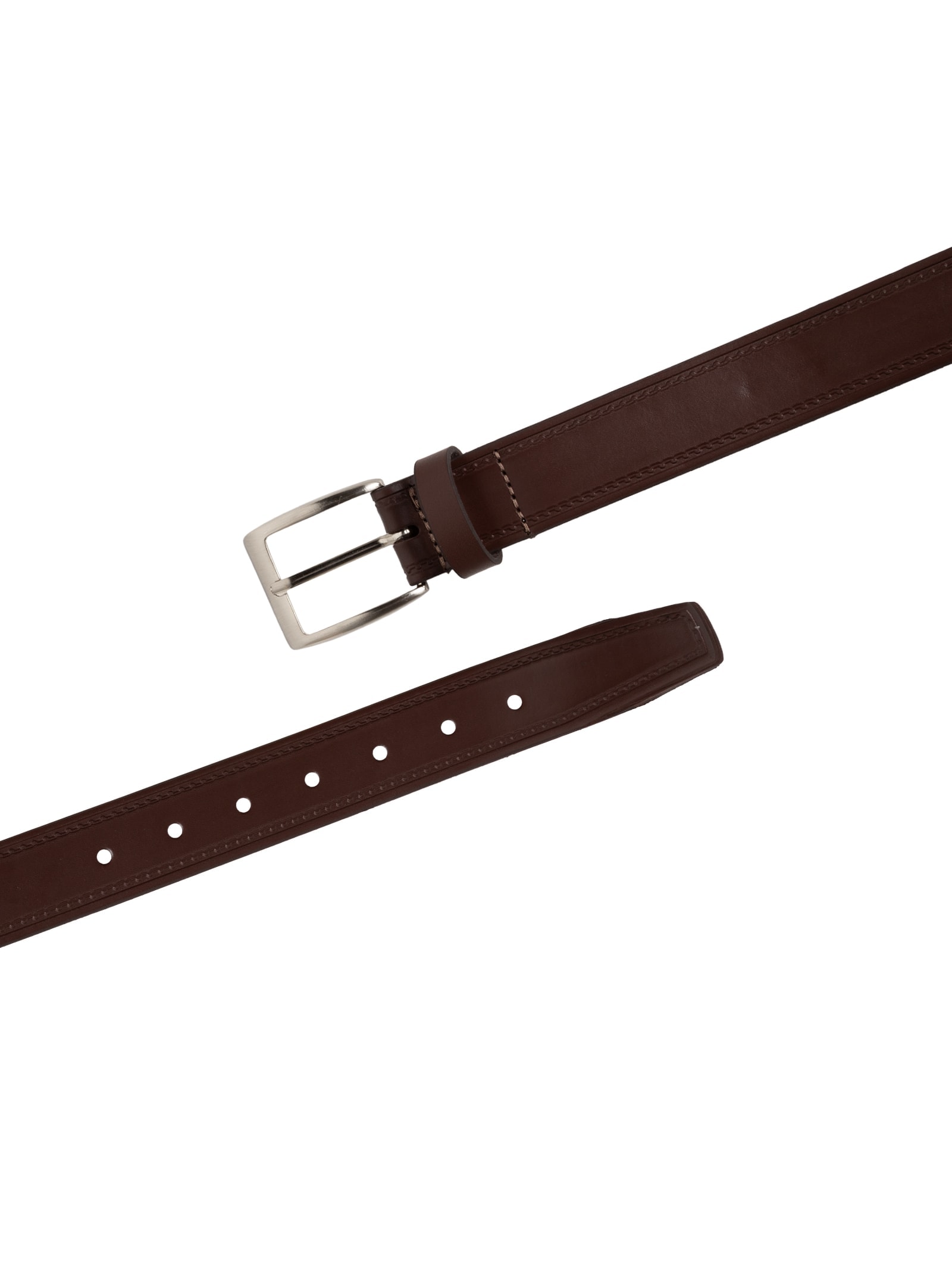 Cinto Masculino Social Em Couro Legítimo Marrom '2 Essential