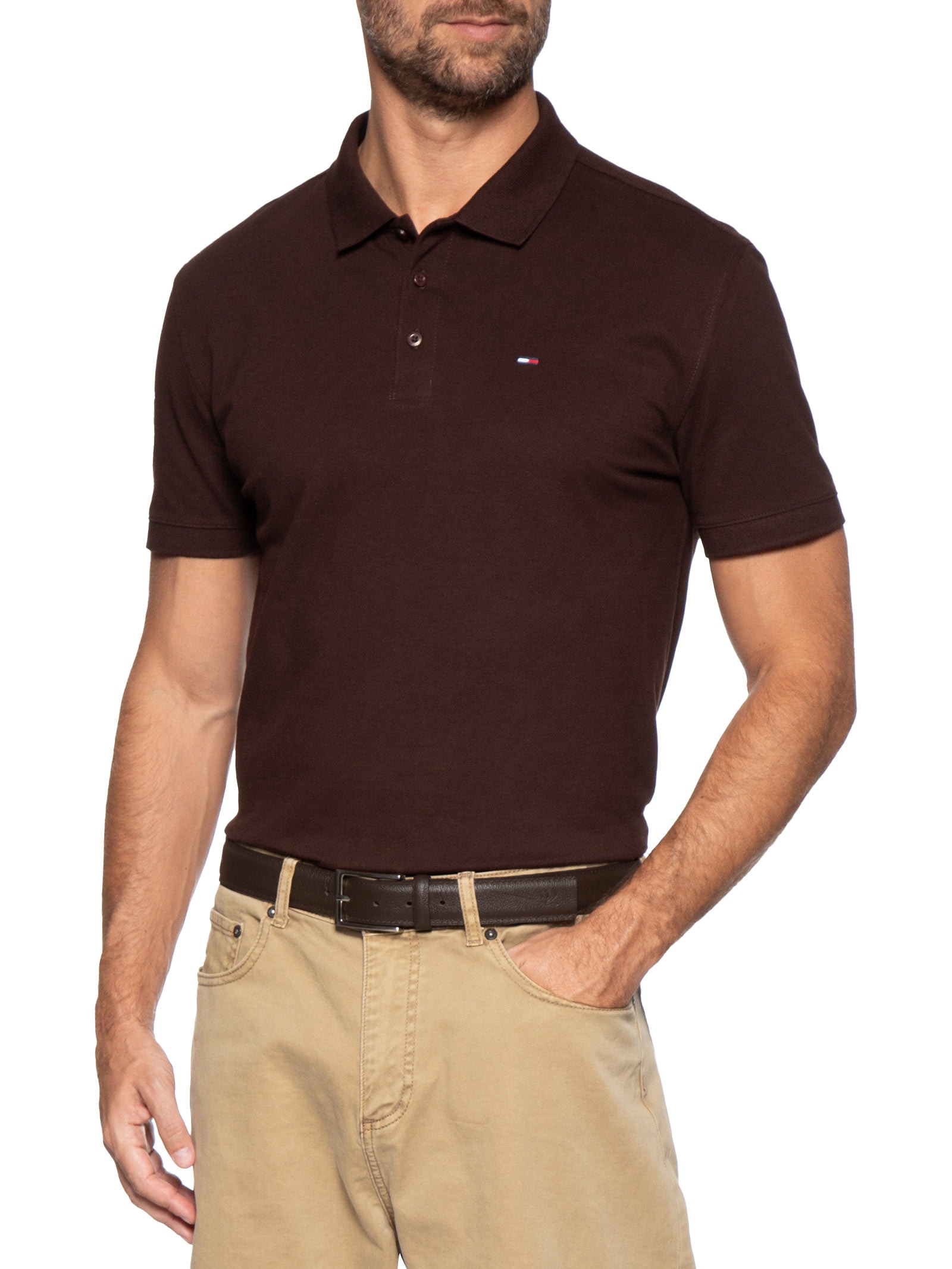 Cinto Masculino Social Em Couro Legítimo Marrom '2 Essential