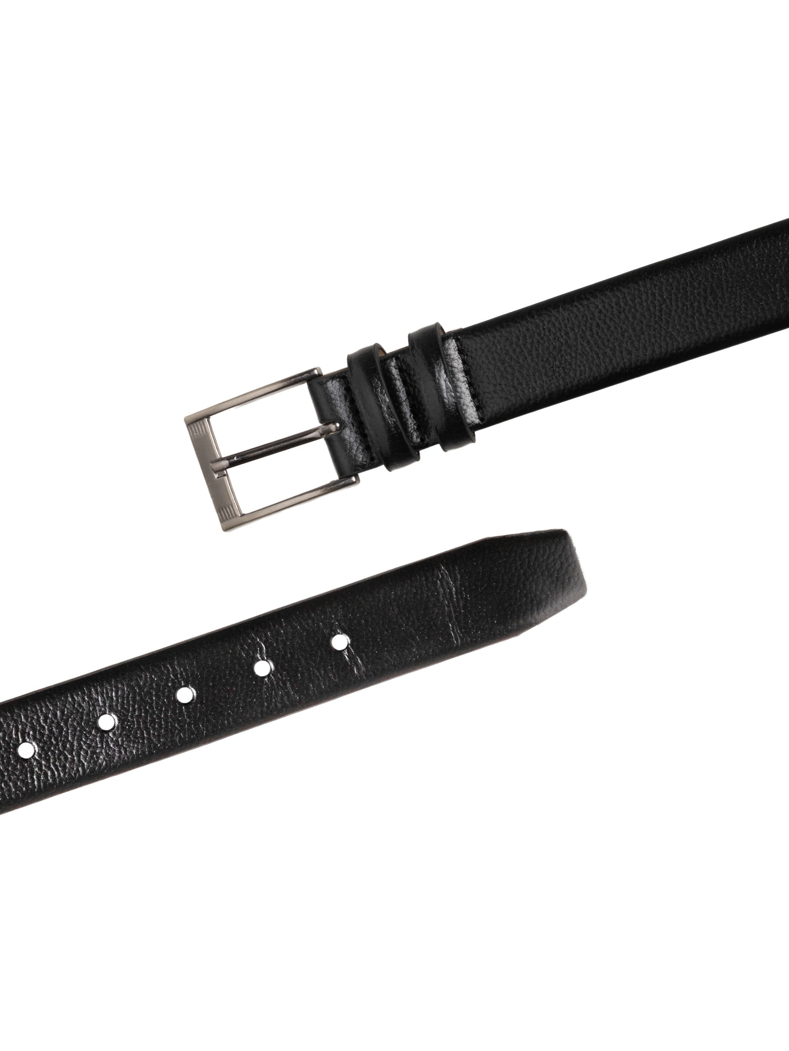 Cinto Masculino Social Em Couro Legítimo Preto  '2 Essential