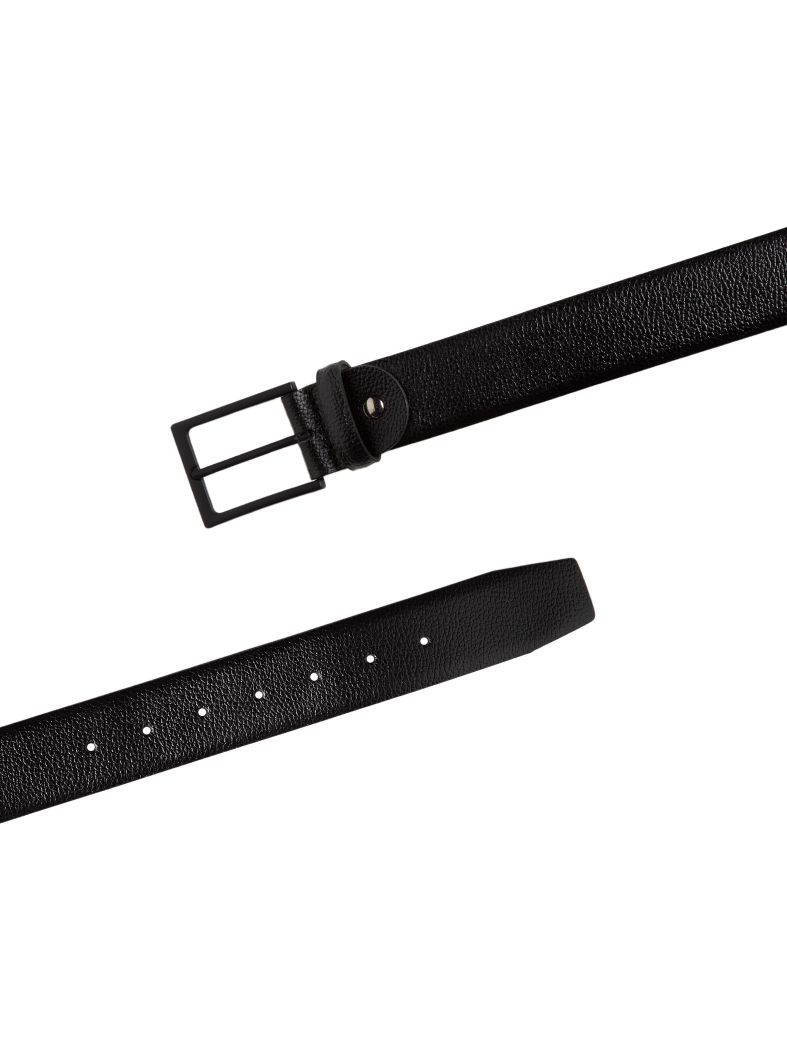 Cinto Masculino Social Em Couro Legítimo Preto '2 Essential