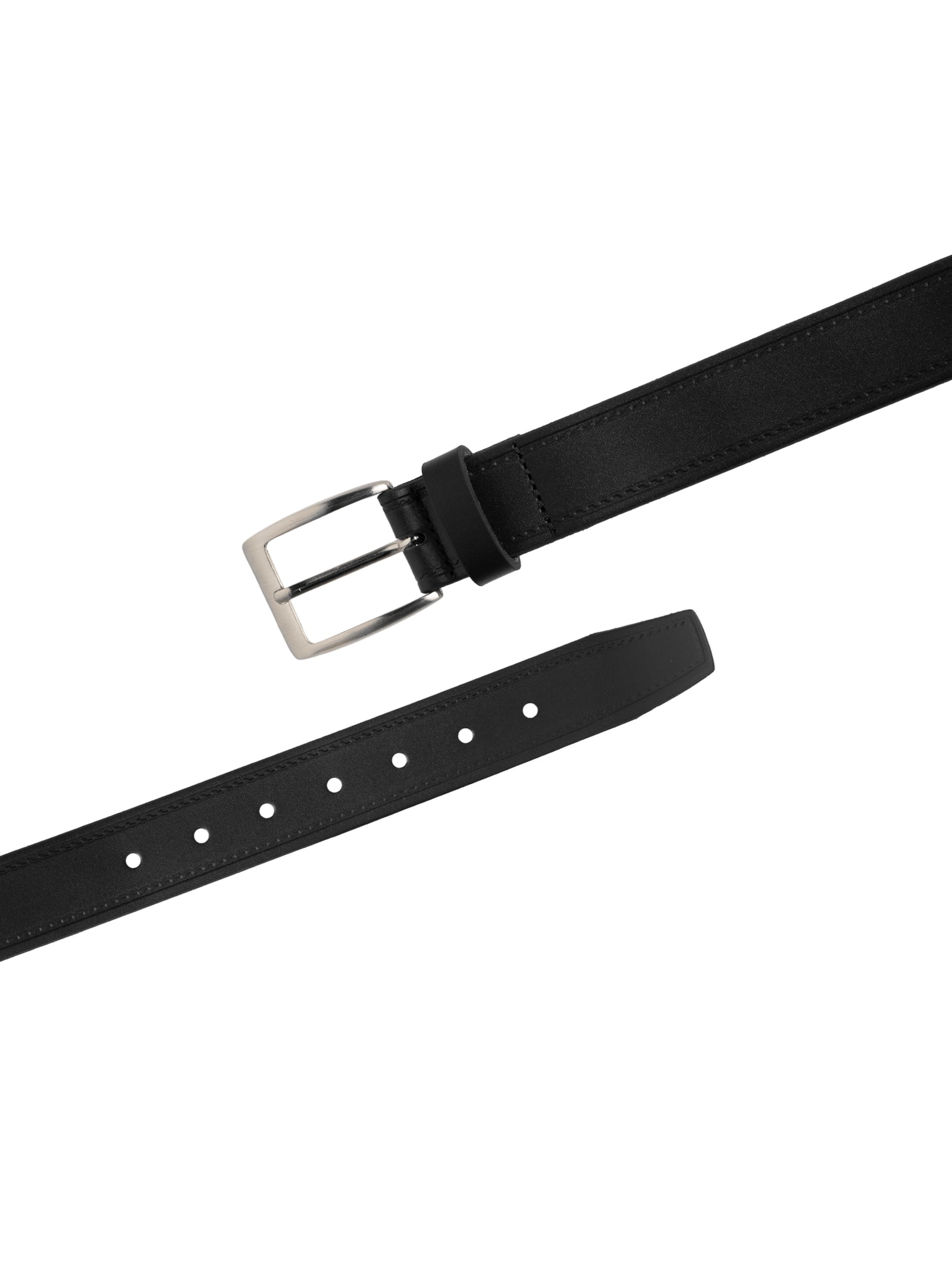 Cinto Masculino Social Em Couro Legítimo Preto '2 Essential