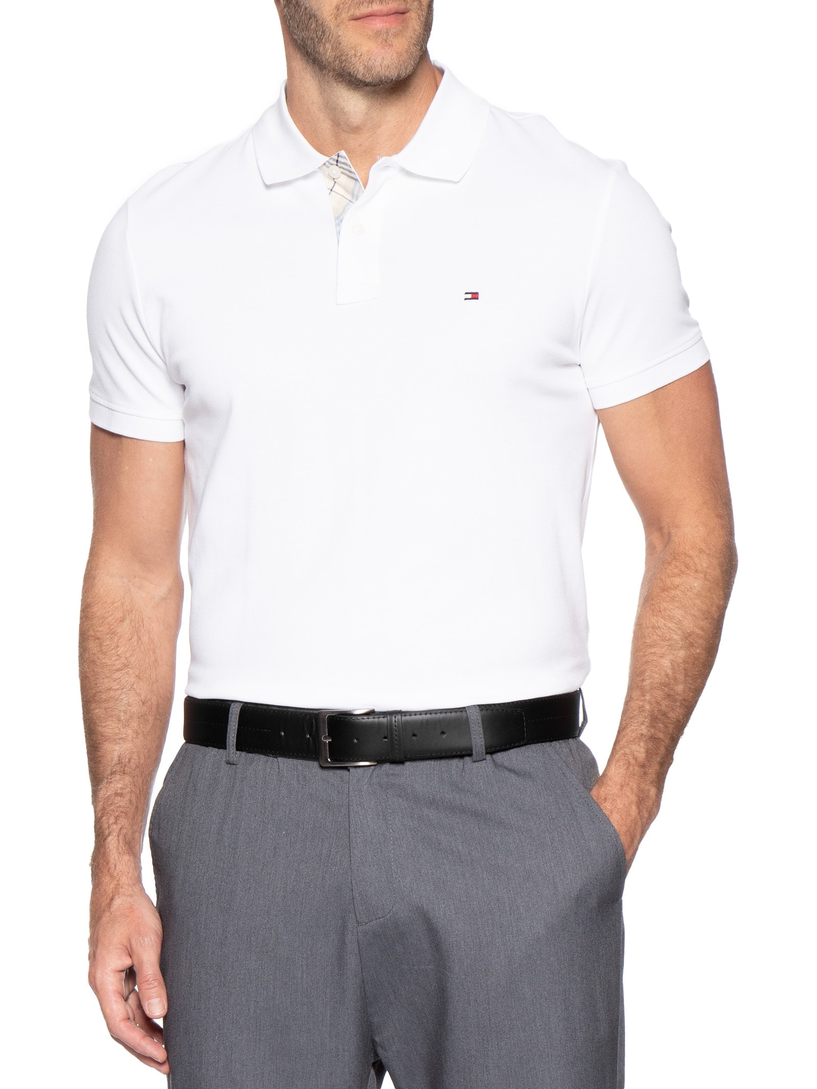 Cinto Masculino Social Em Couro Legítimo Preto '2 Essential