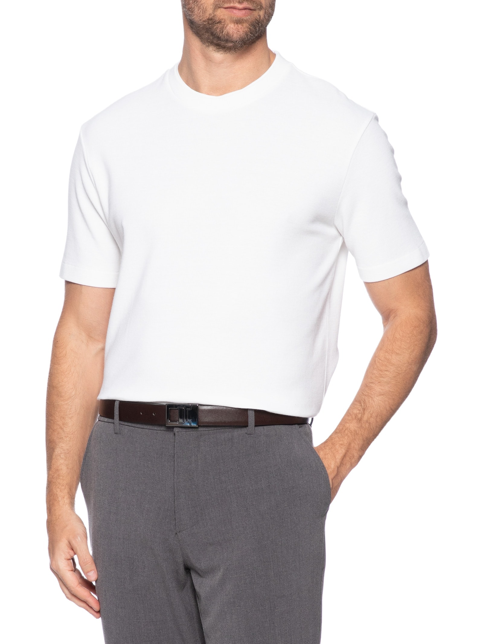 Cinto Masculino Social Reversível Couro Legítimo Preto '2 Essential