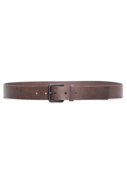 Cinto Médio Masculino Couro Simple - Marrom