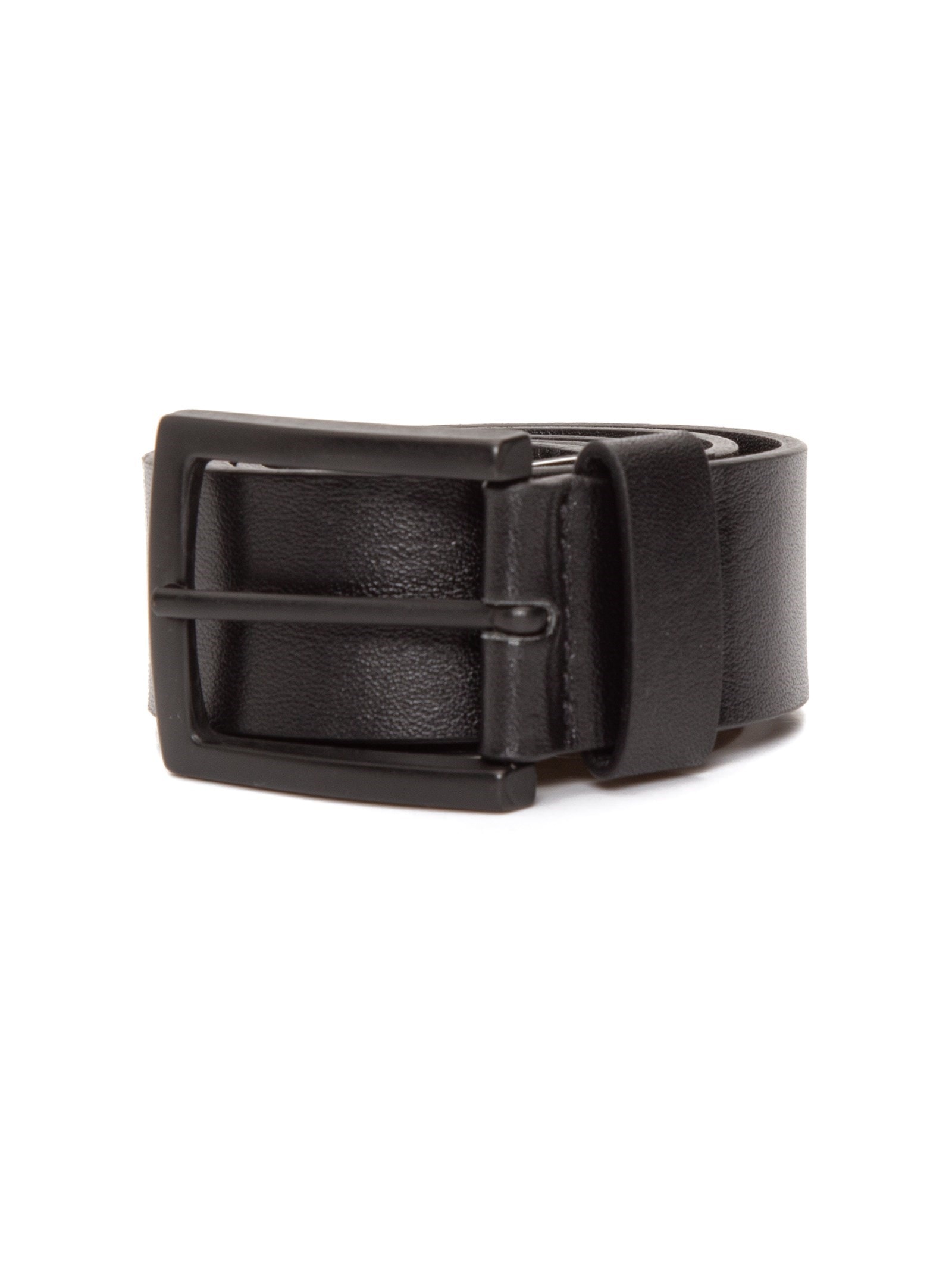 Cinto Médio Masculino E-Leather Preto Osklen